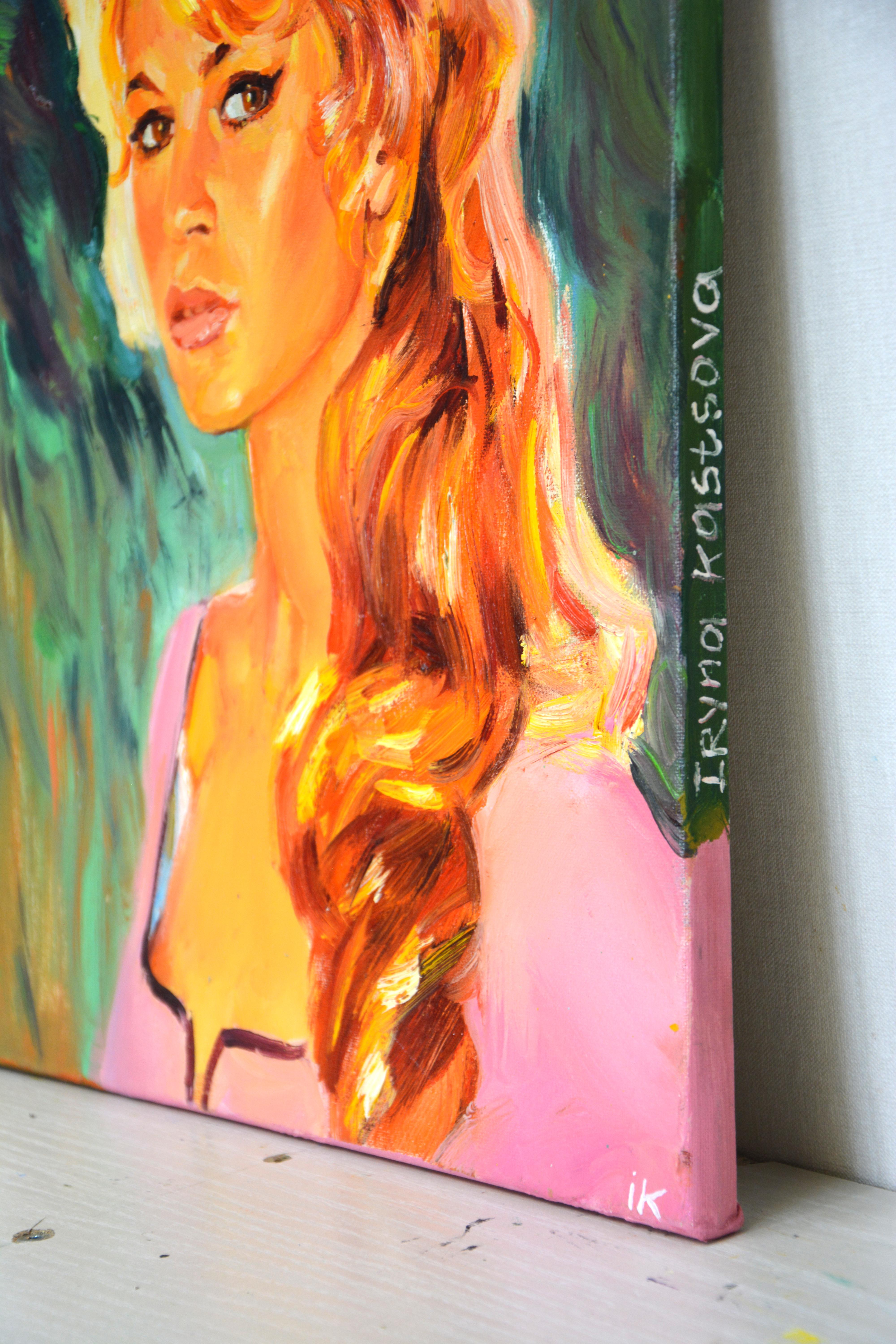 Brigitte Bardot. (Impressionismus), Painting, von Iryna Kastsova