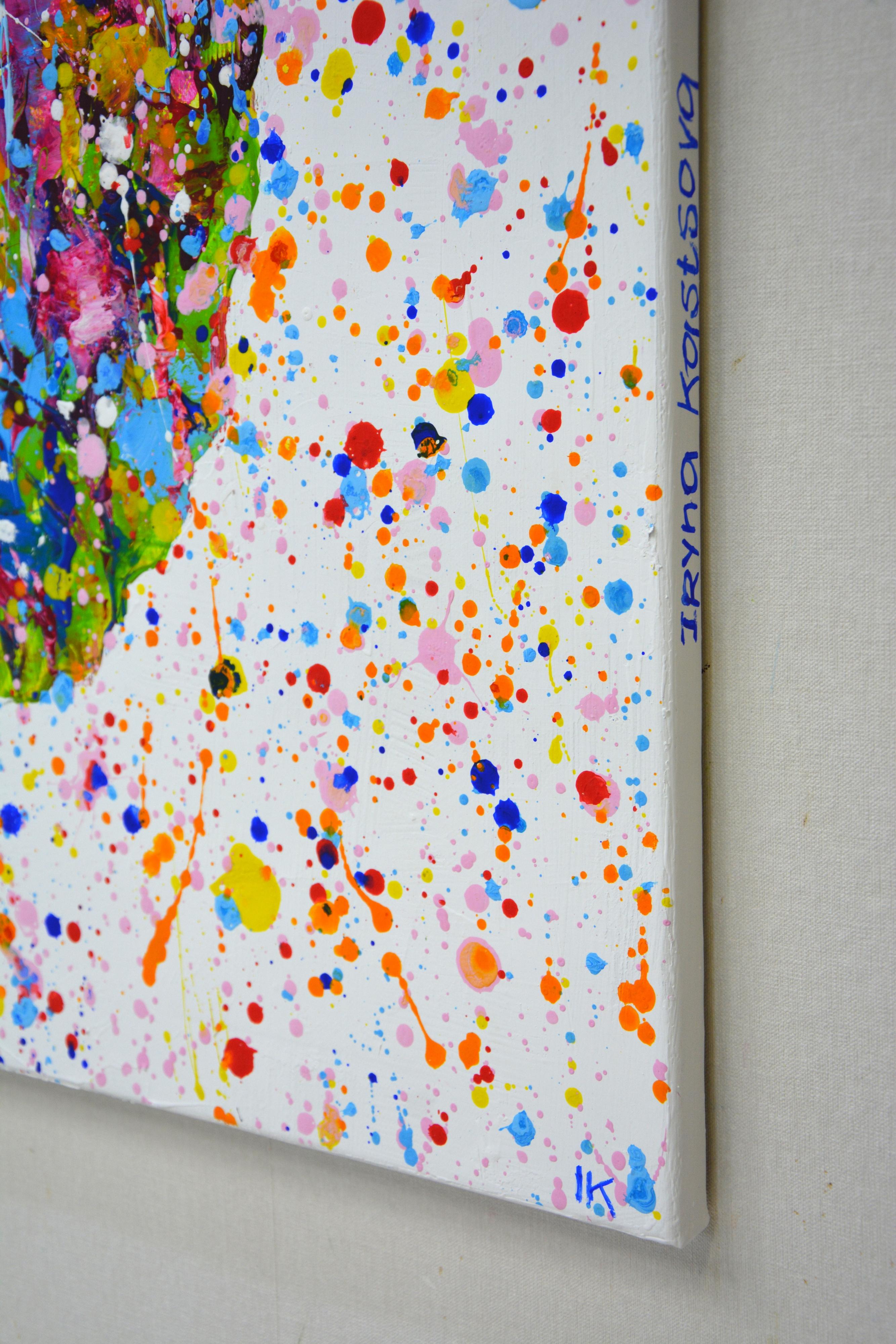 Papillon. - Expressionniste Painting par Iryna Kastsova