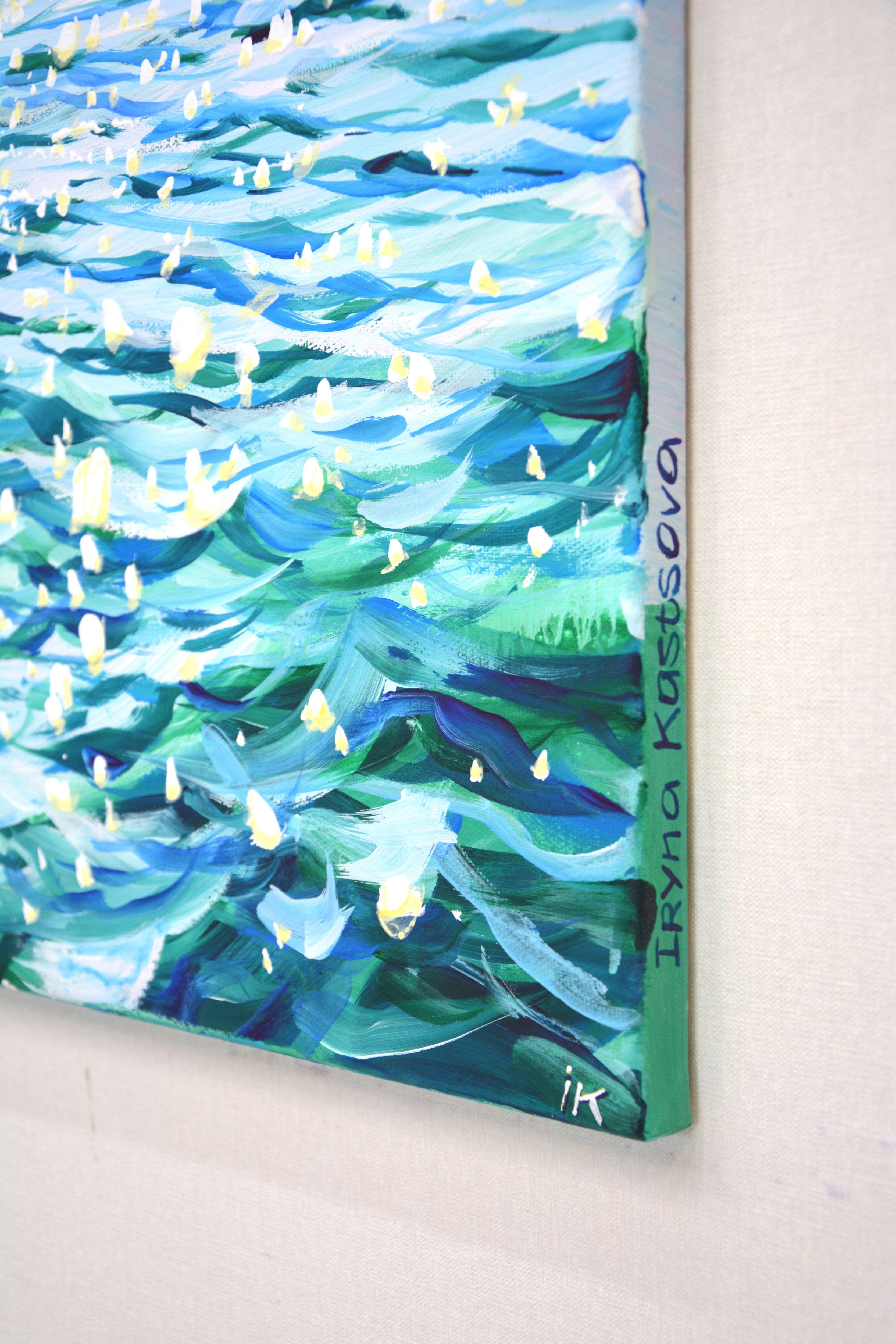 Clear day. Ocean light., Painting, Acrylic on Canvas For Sale 2