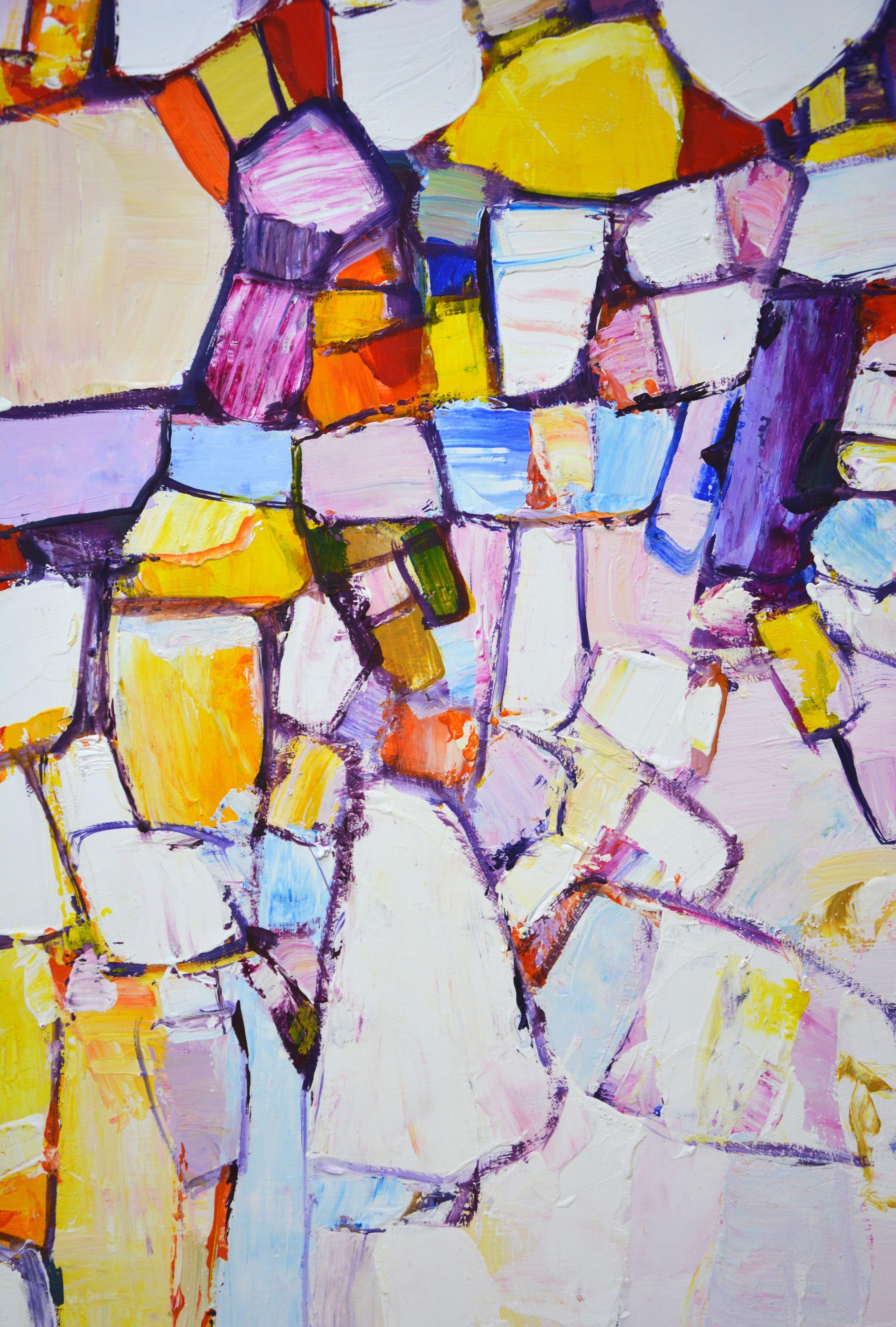 Color maze 2., Painting, Acrylic on Canvas For Sale 2