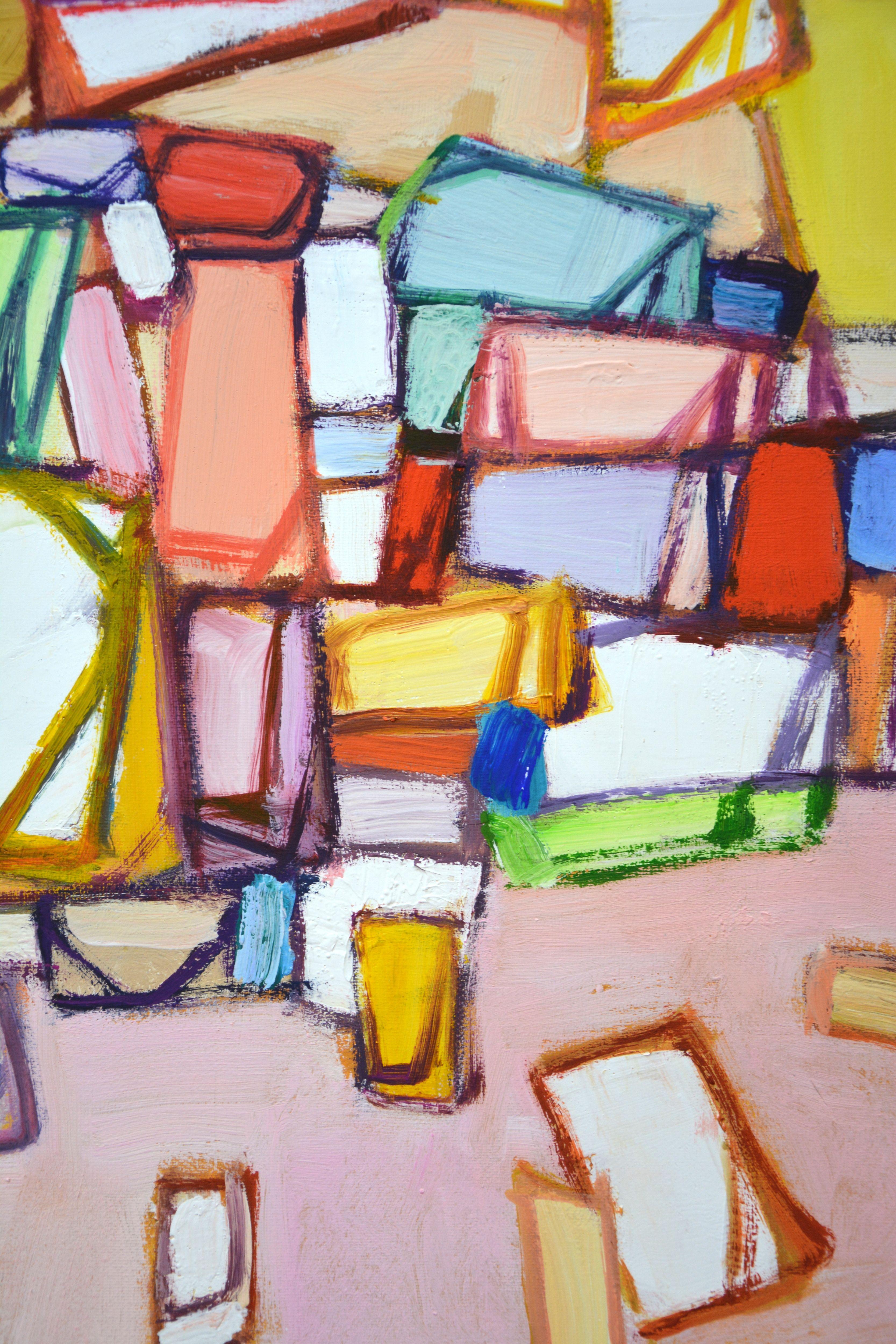 Colored maze., Painting, Acrylic on Canvas 2