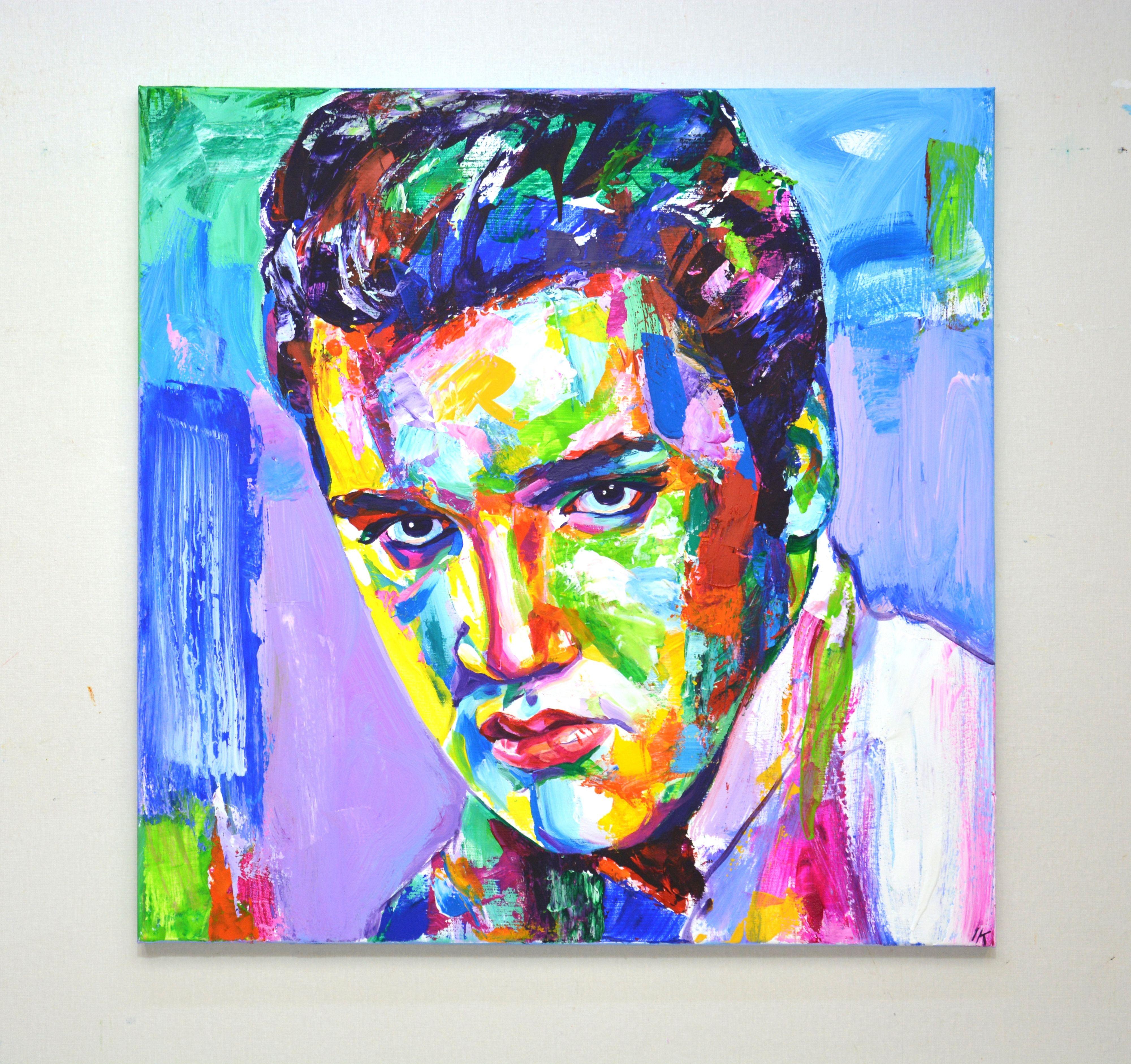 Elvis Presley, Painting, Acrylic on Canvas For Sale 1