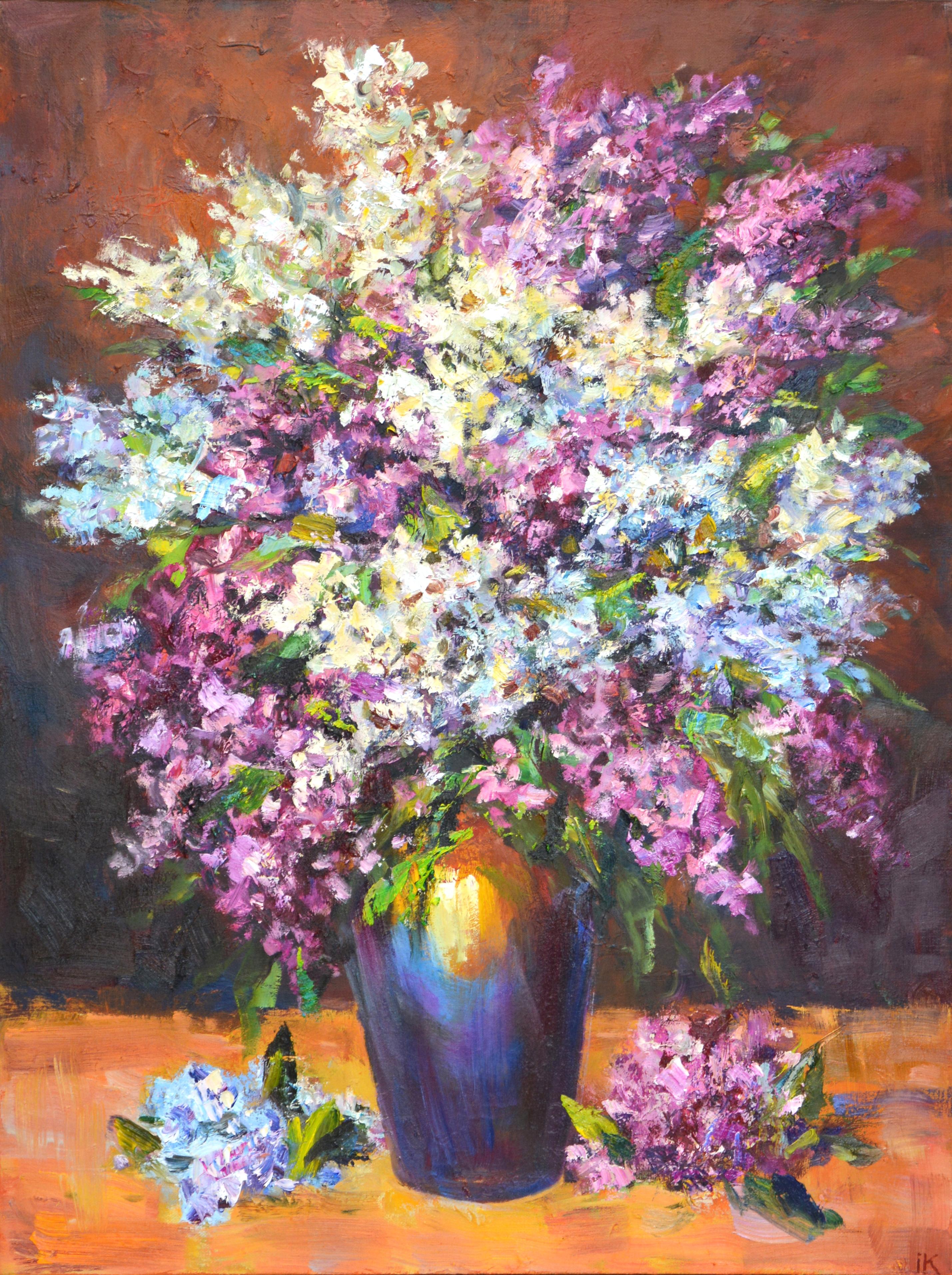 Iryna Kastsova Still-Life Painting - Evening bouquet