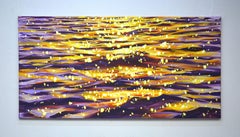 Resplandor vespertino sobre el agua 6., Pintura, Acrílico sobre lienzo