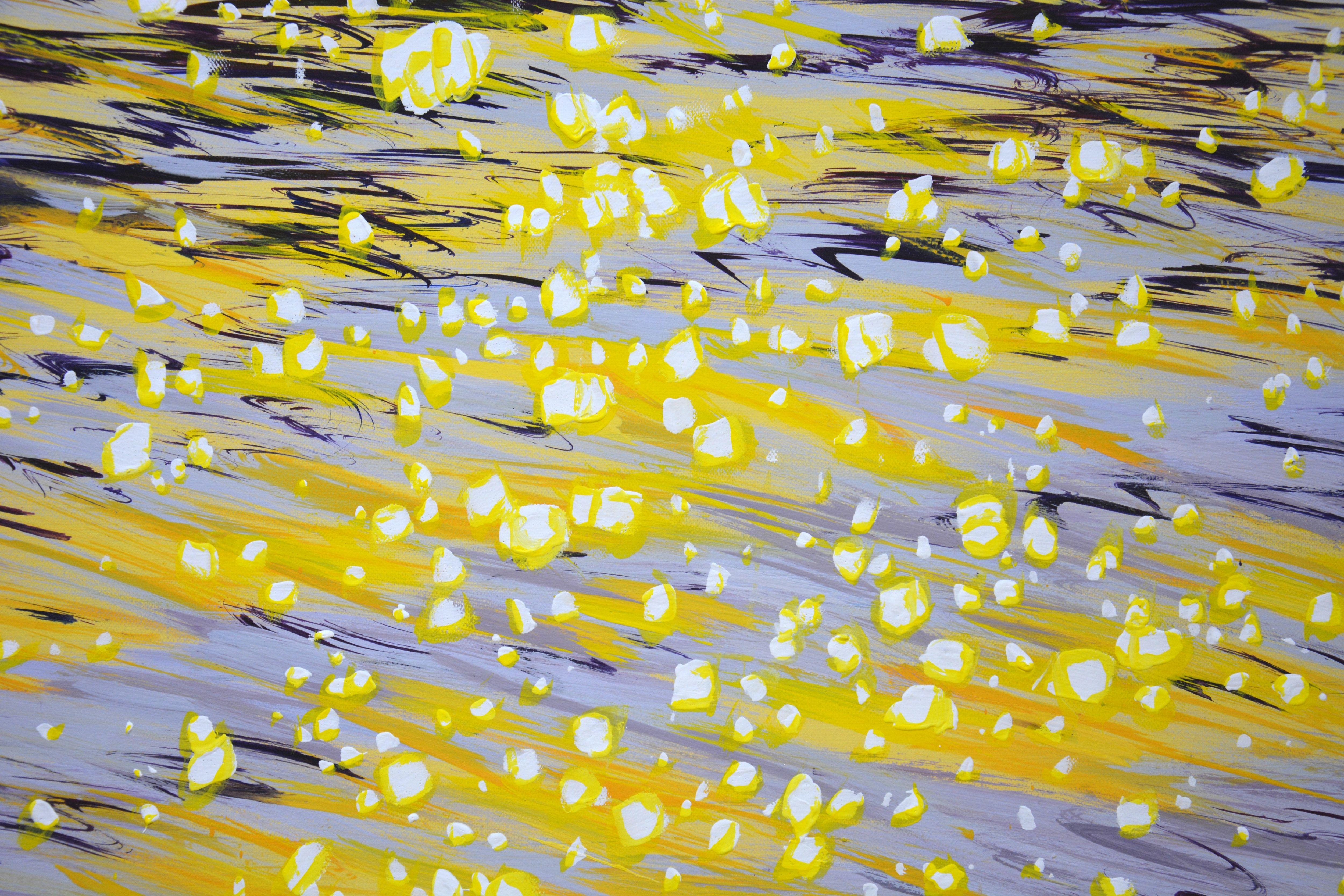 Soirée. Peinture « Glare on the water », acrylique sur toile en vente 1