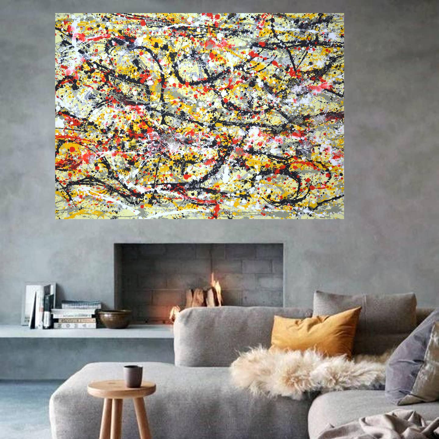 Experiment Contemporary Interior Abstract Painting For Sale 8