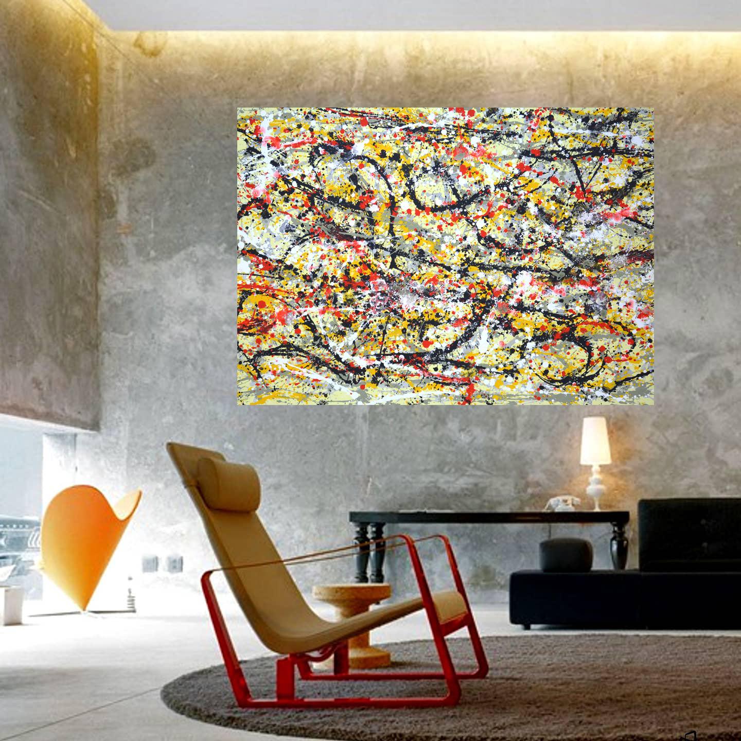 Experiment Contemporary Interior Abstract Painting For Sale 6