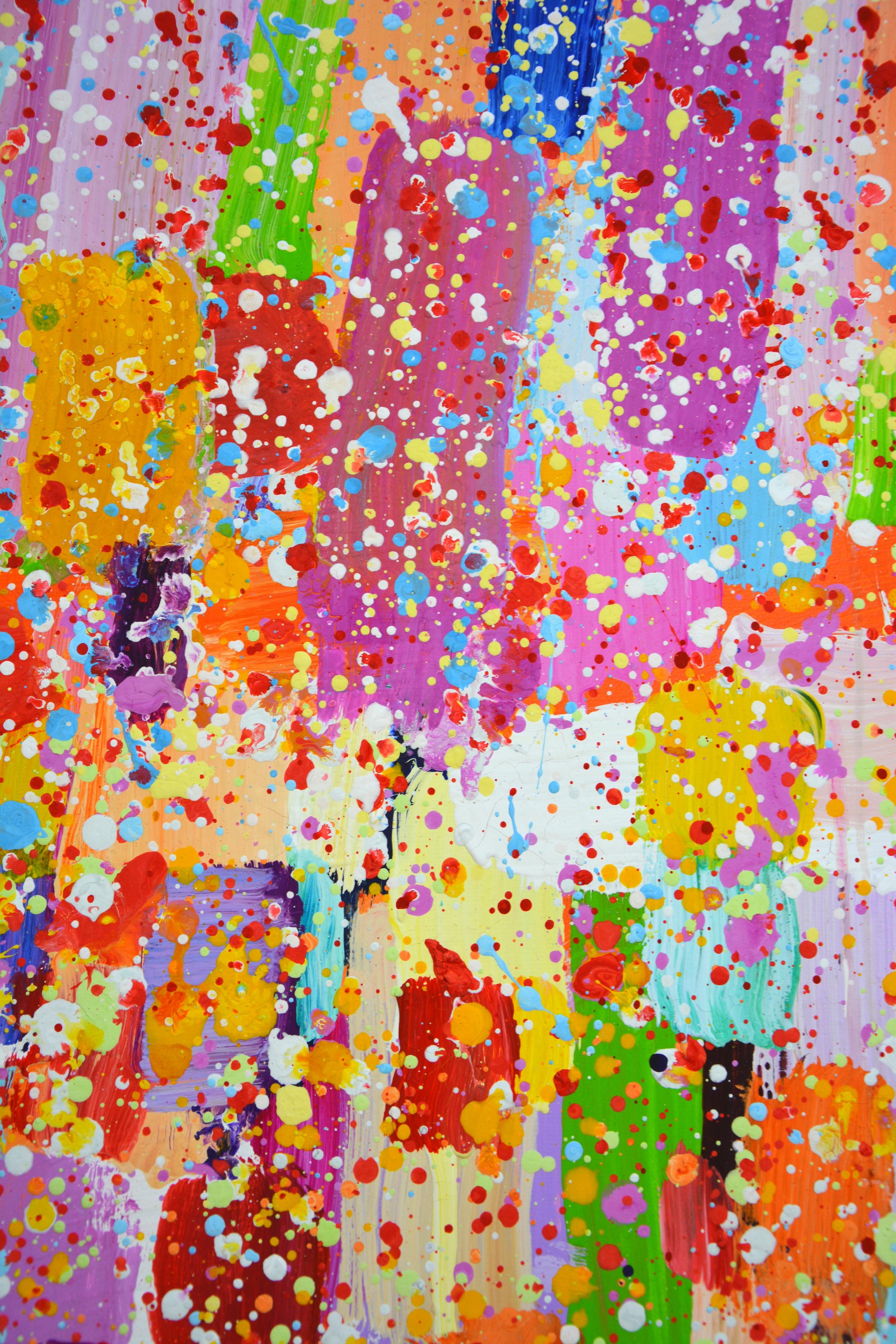 Expression 120. - Beige Abstract Painting par Iryna Kastsova