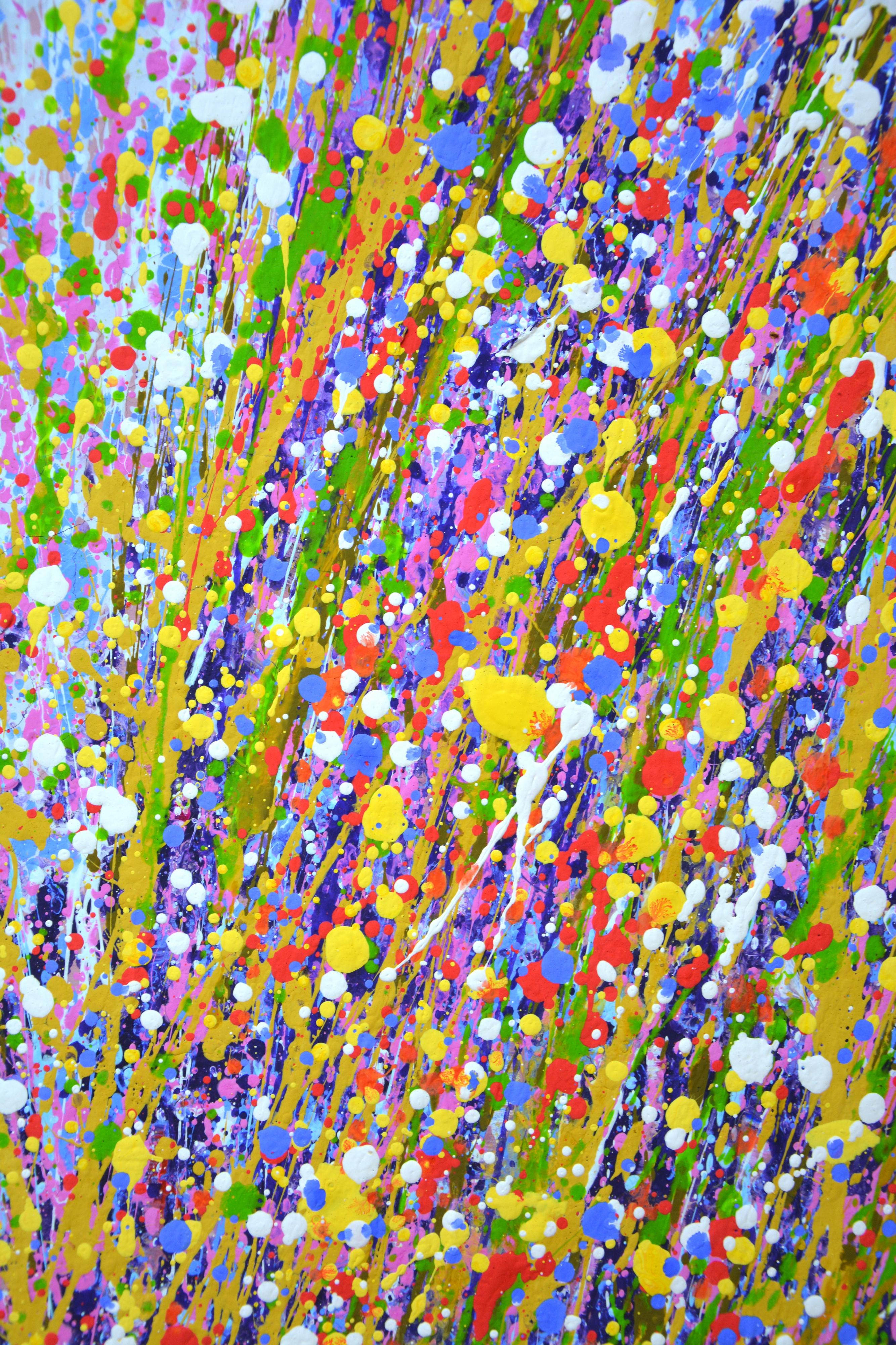 Expression 56 Colorful Abstract Interior Painting by Iryna Kastsova For Sale 4