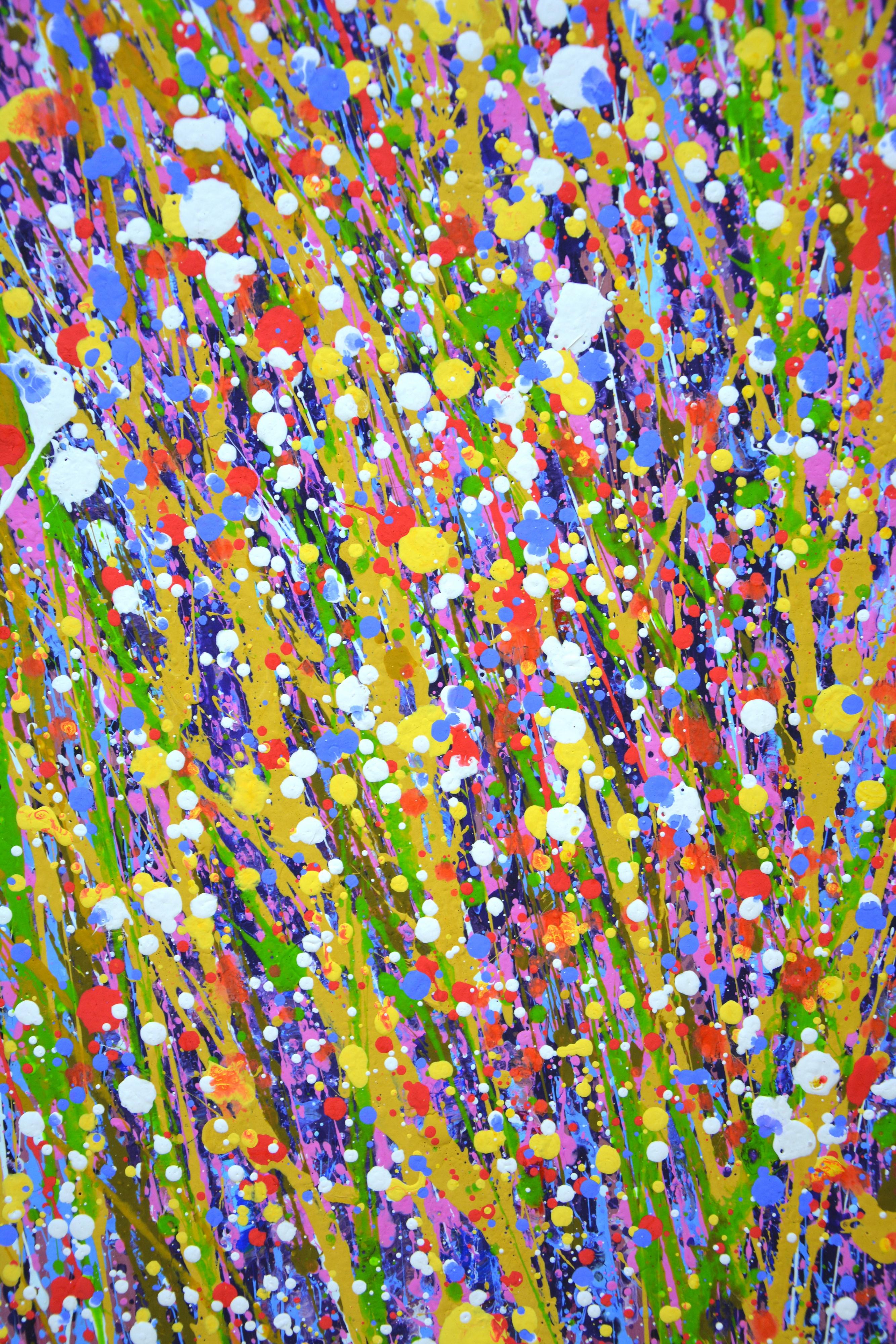 Expression 56 Colorful Abstract Interior Painting by Iryna Kastsova For Sale 5