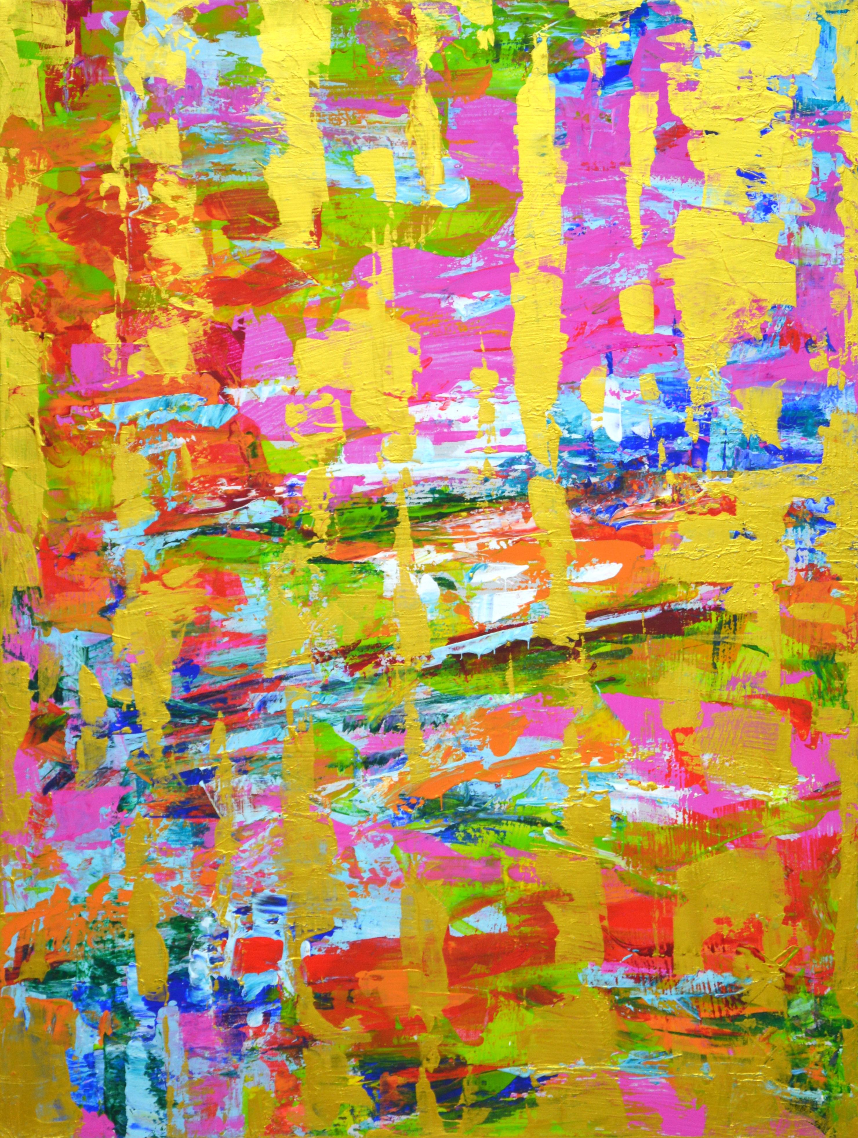 Abstract Painting Iryna Kastsova - Expression avec l'or.