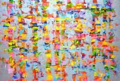 Expression with silver 5., Painting, Acrylic on Canvas