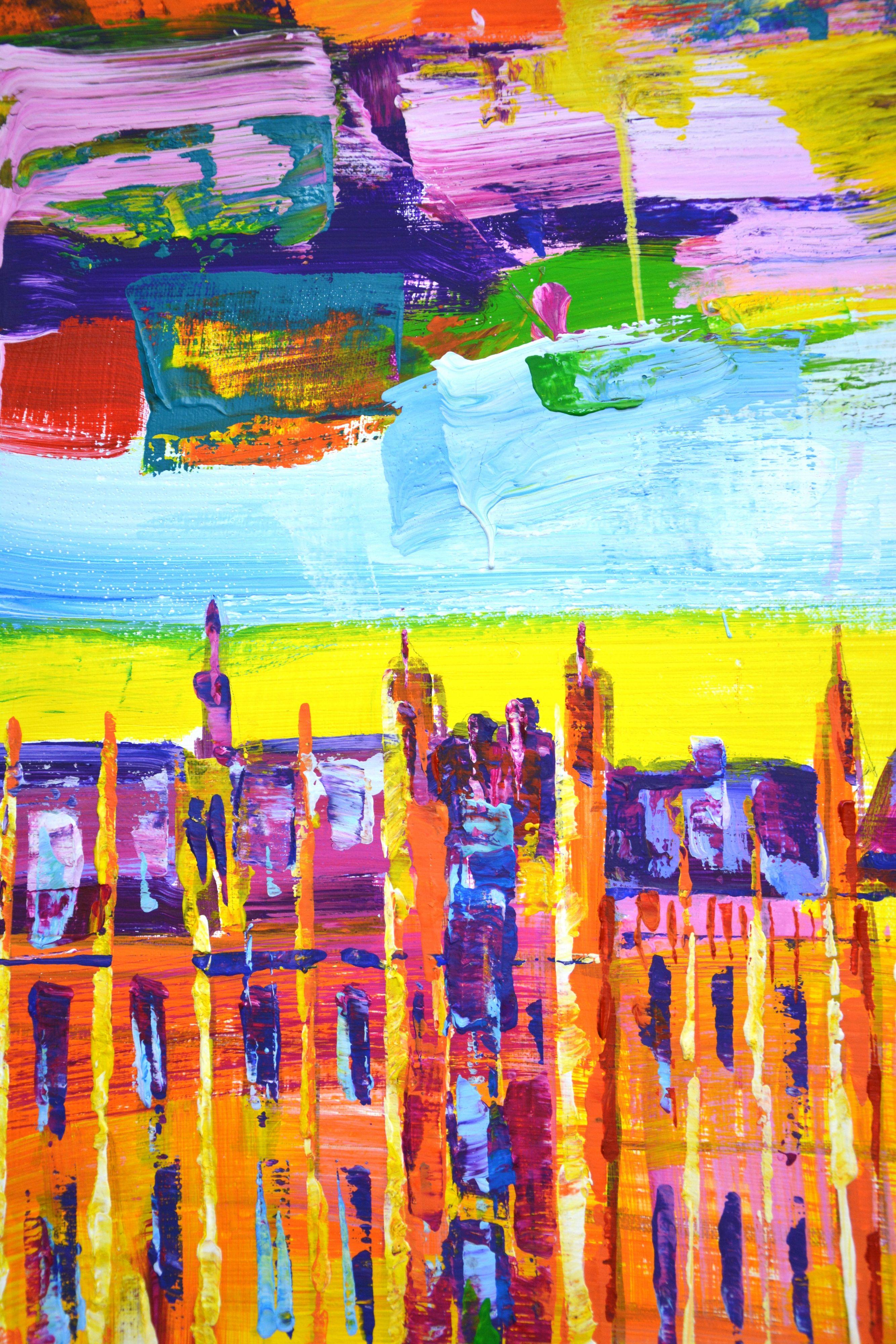 Favorite London., Painting, Acrylic on Canvas For Sale 3