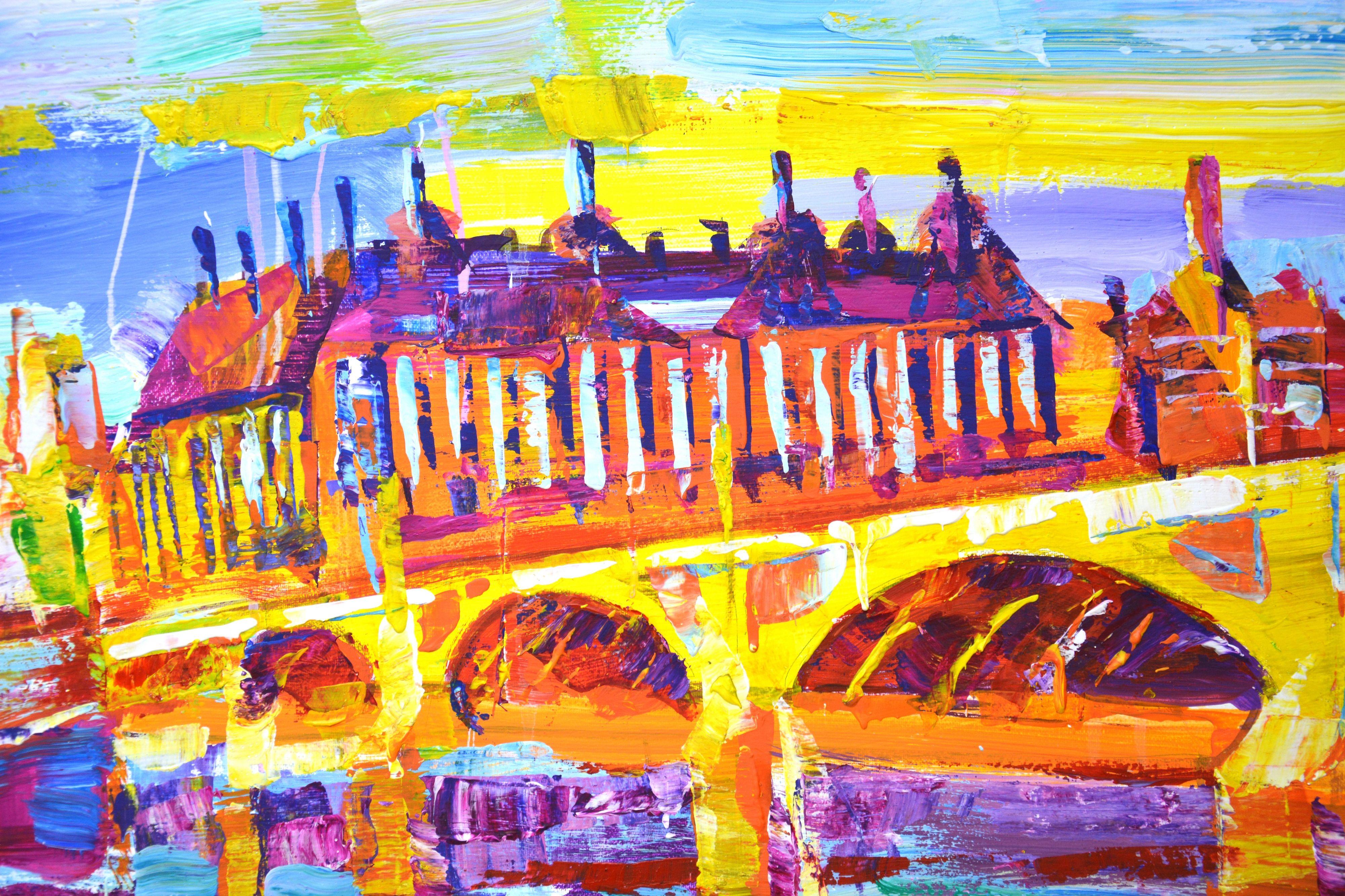 Favorite London., Painting, Acrylic on Canvas For Sale 4