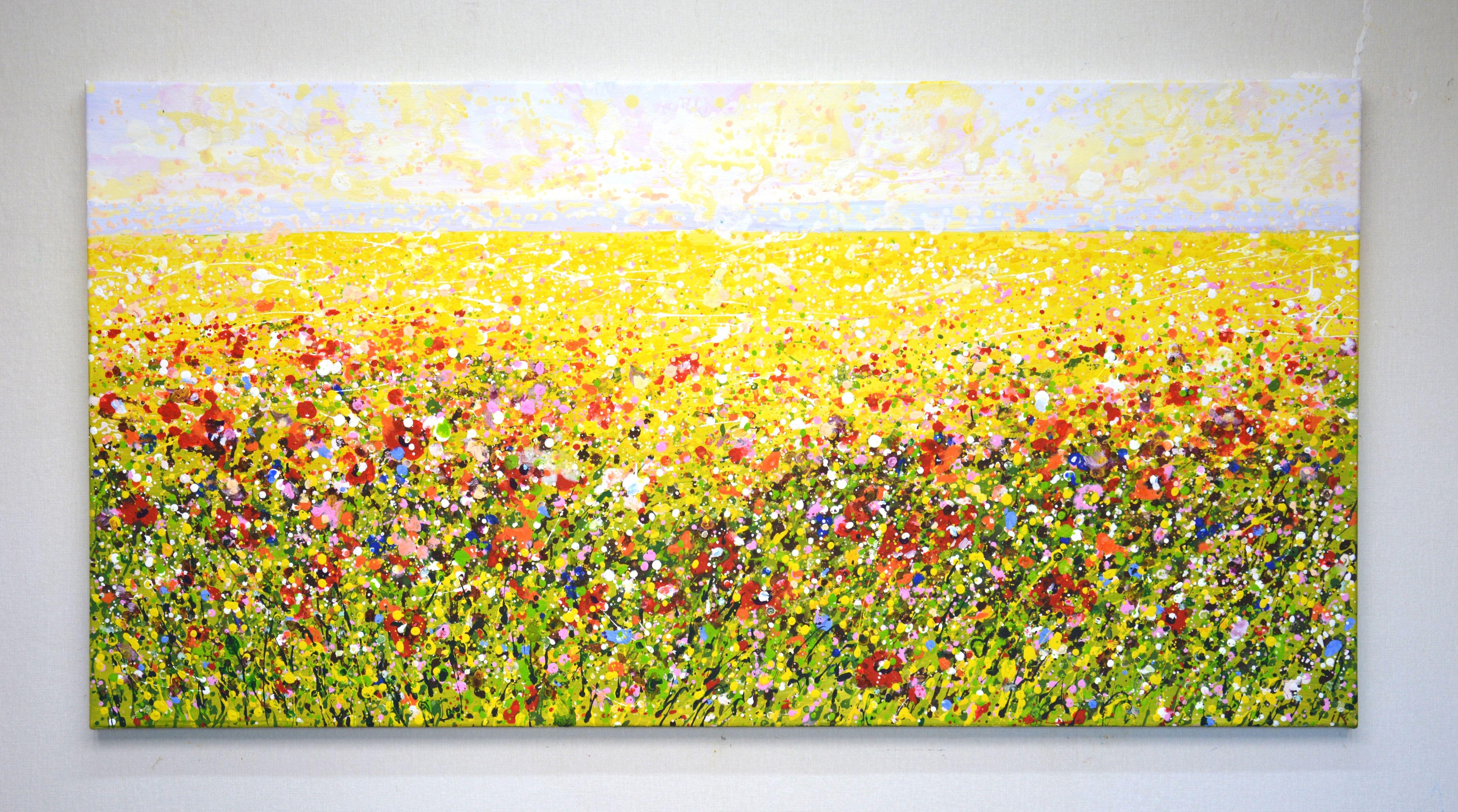 Flower field 5., Painting, Acrylic on Canvas For Sale 1