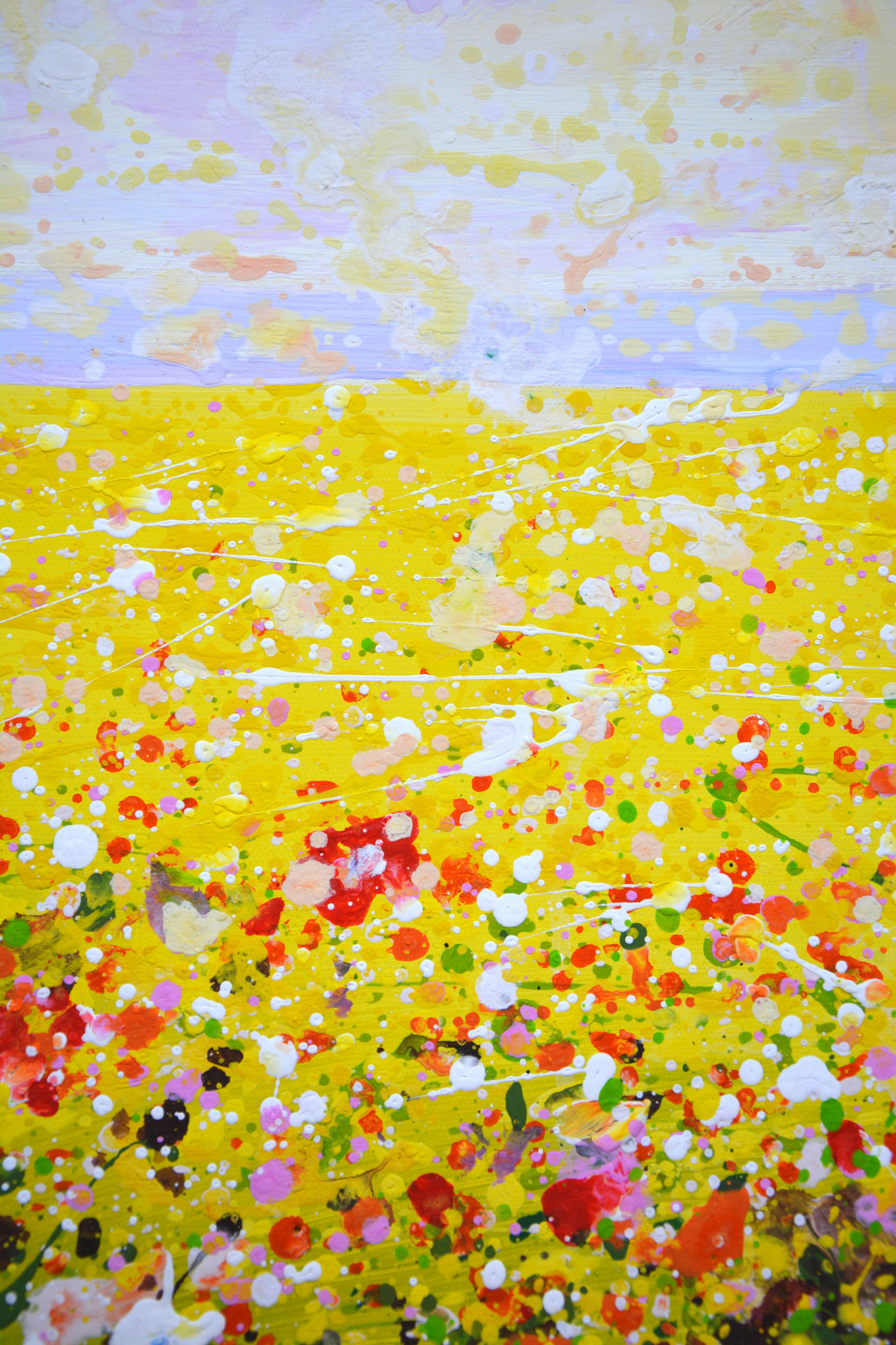 Flower field 5., Painting, Acrylic on Canvas For Sale 3