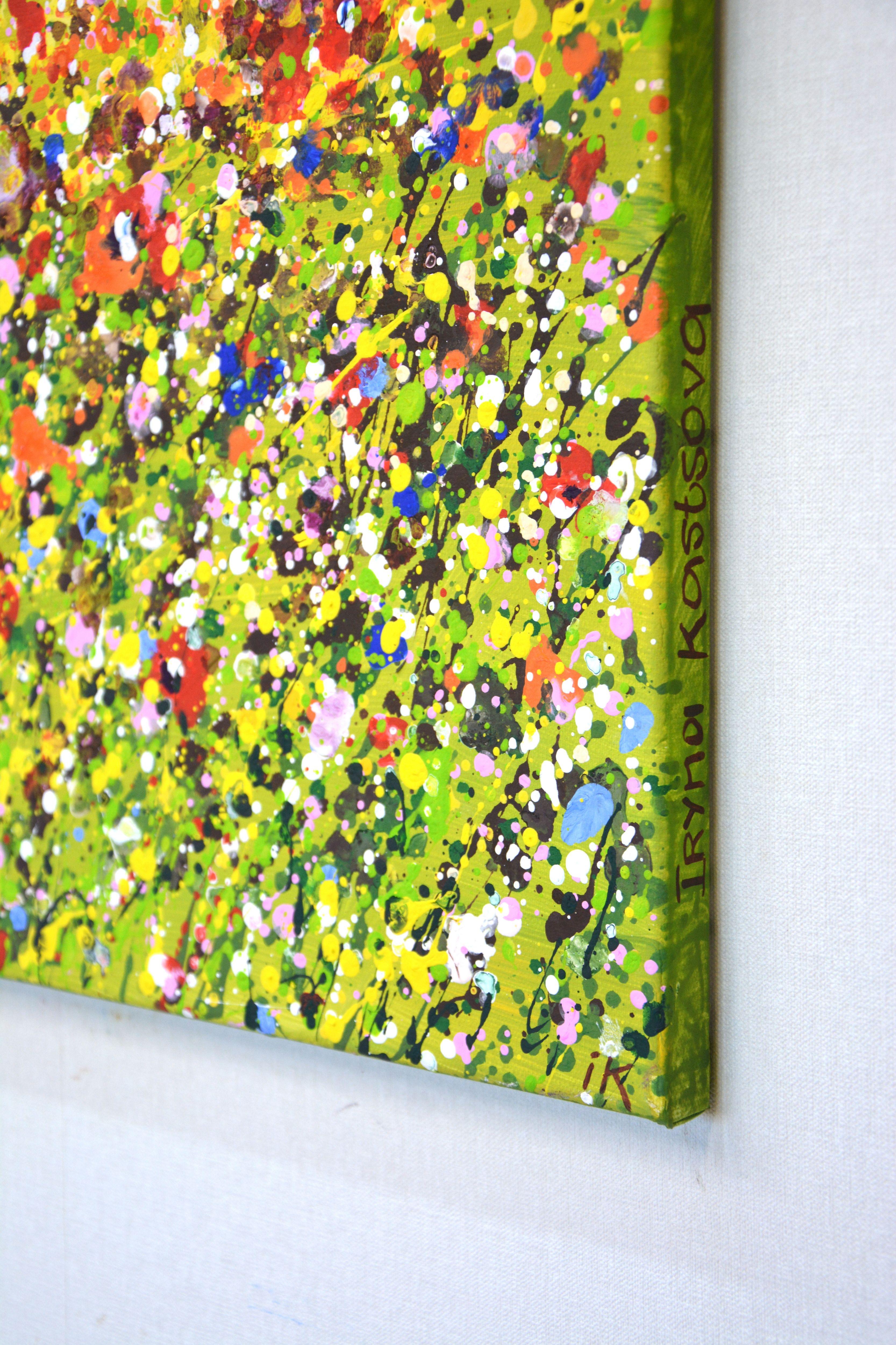 Flower field 5., Painting, Acrylic on Canvas For Sale 4