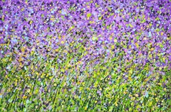 Flower field. Purple.