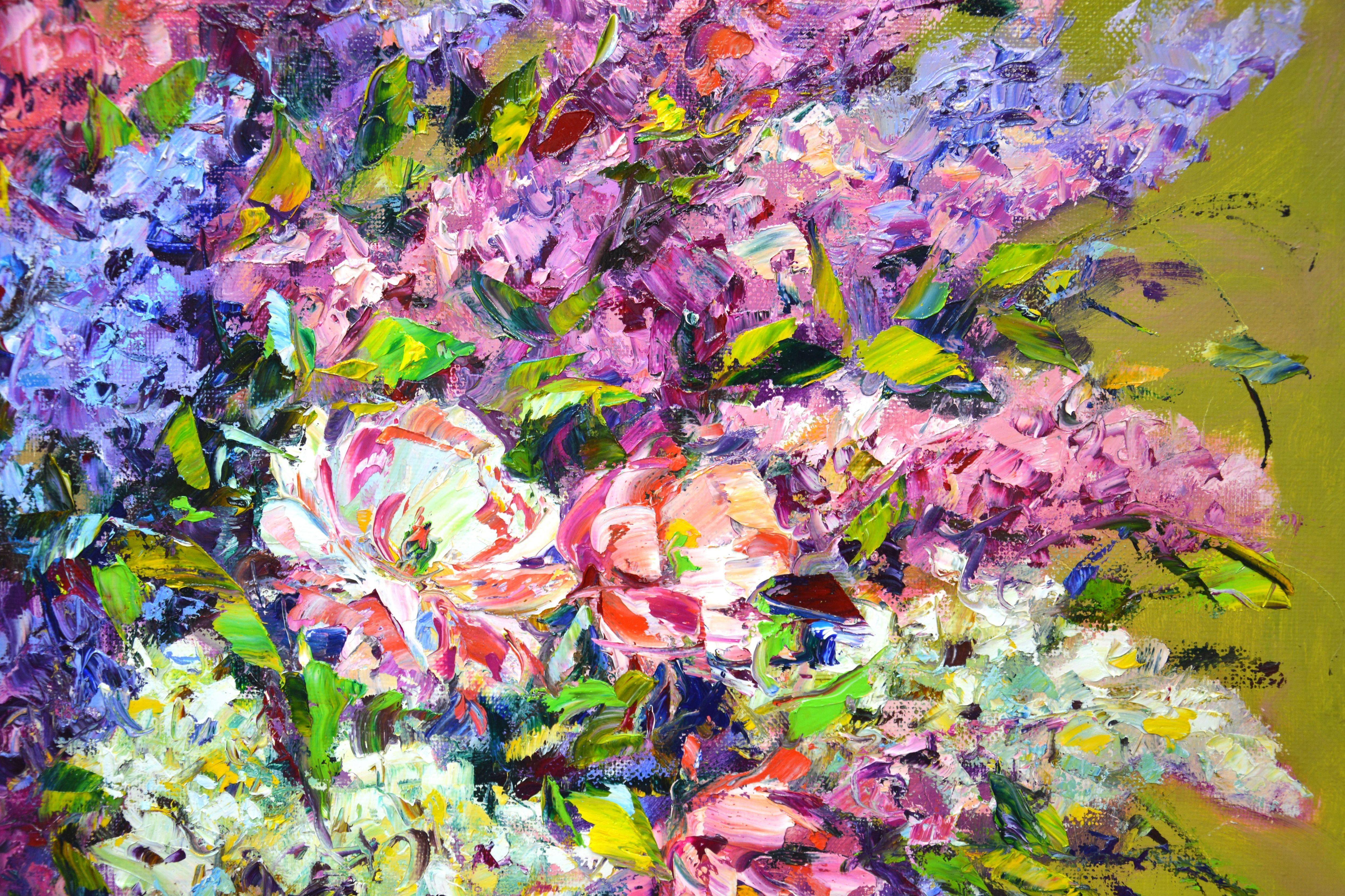 Flower mood 5., Painting, Oil on Canvas For Sale 2