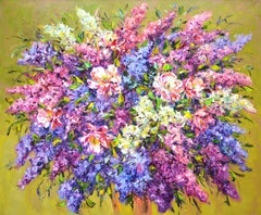 Flower mood 5., Painting, Oil on Canvas