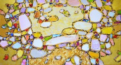 Gems and gold 3., Painting, Acrylic on Canvas