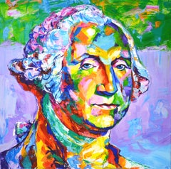 Used George Washington, Painting, Acrylic on Canvas