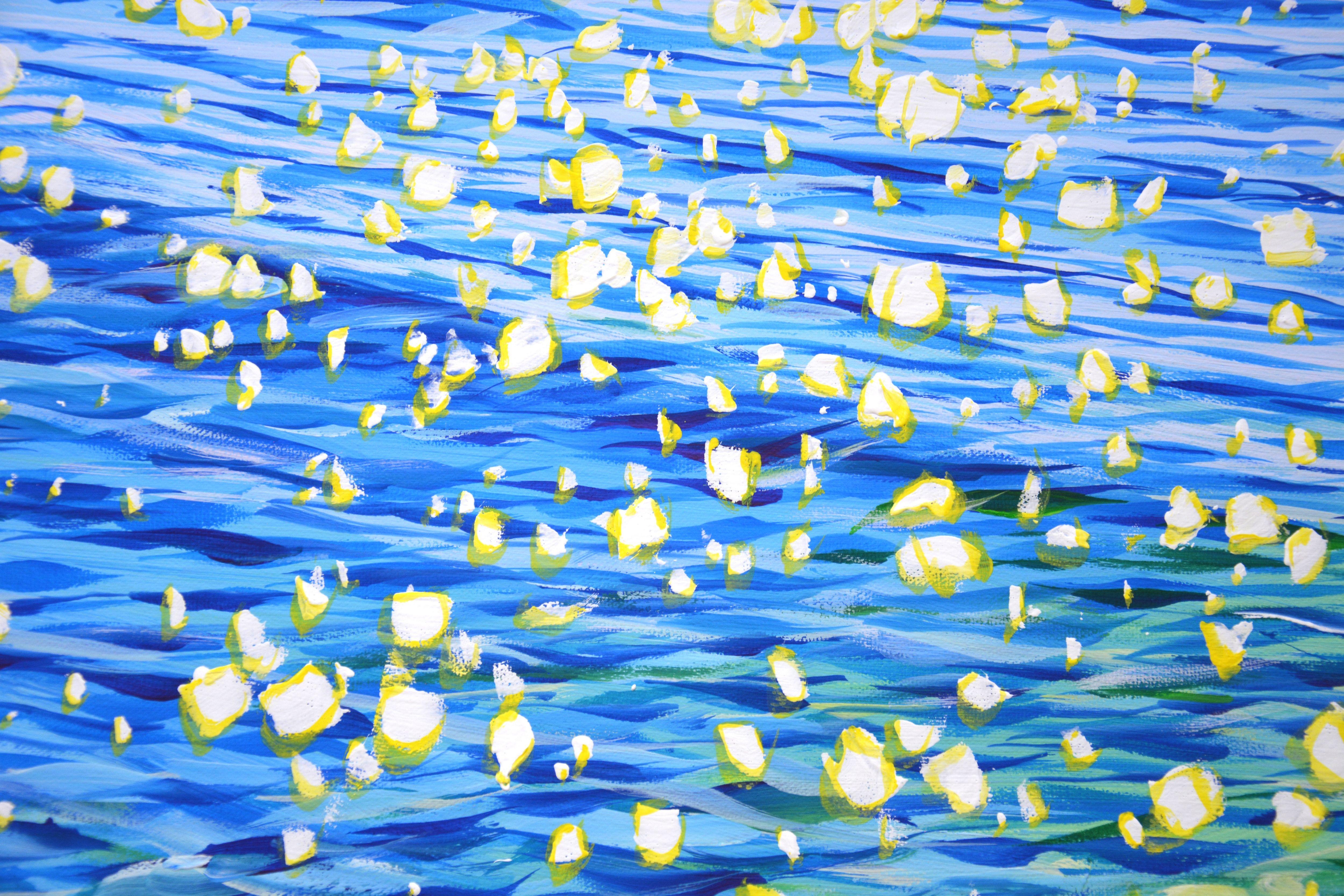 Glare of the sun on the water 5., Painting, Acrylic on Canvas For Sale 2
