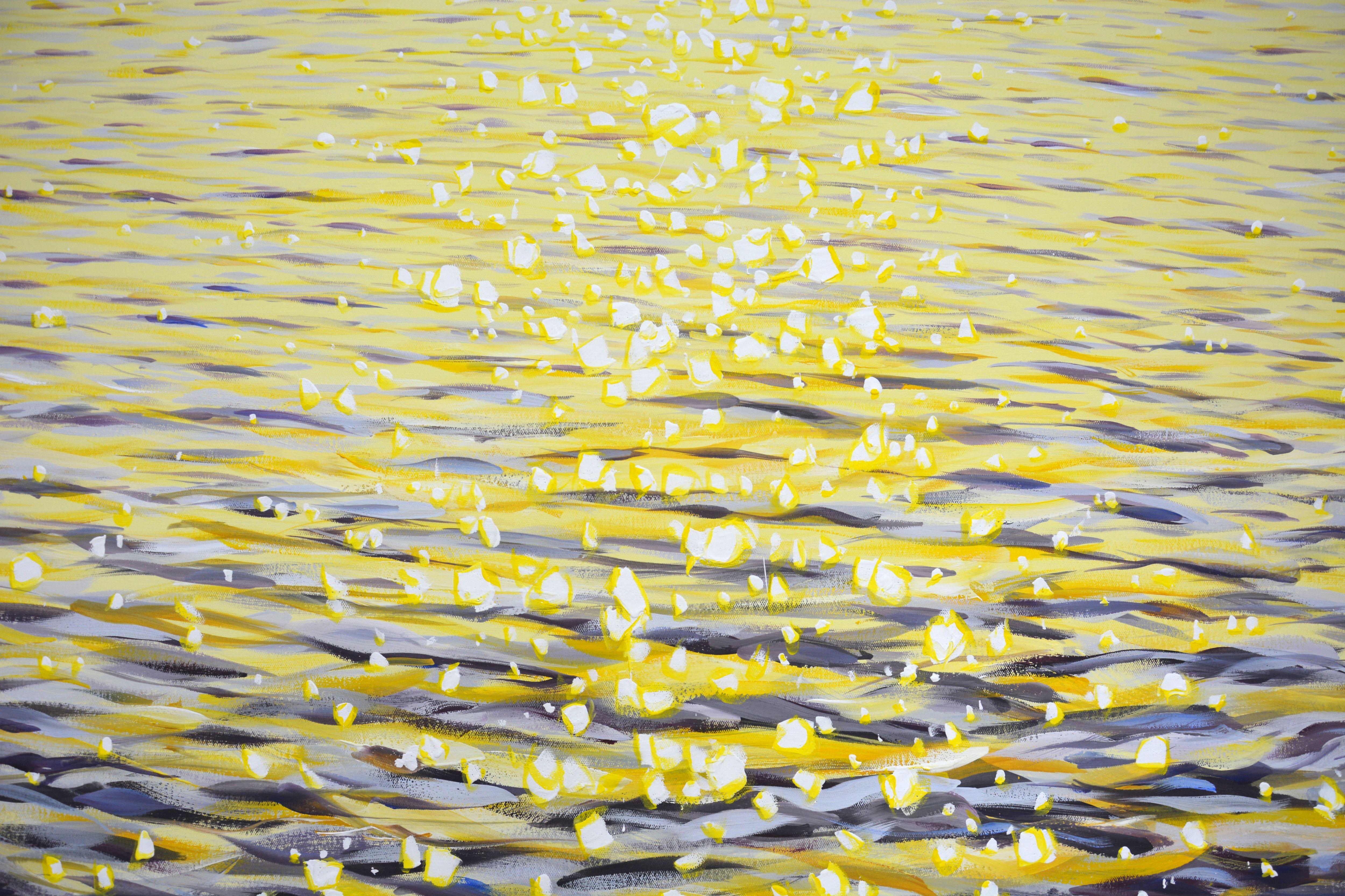 Glare on the water 35., Painting, Acrylic on Canvas For Sale 2