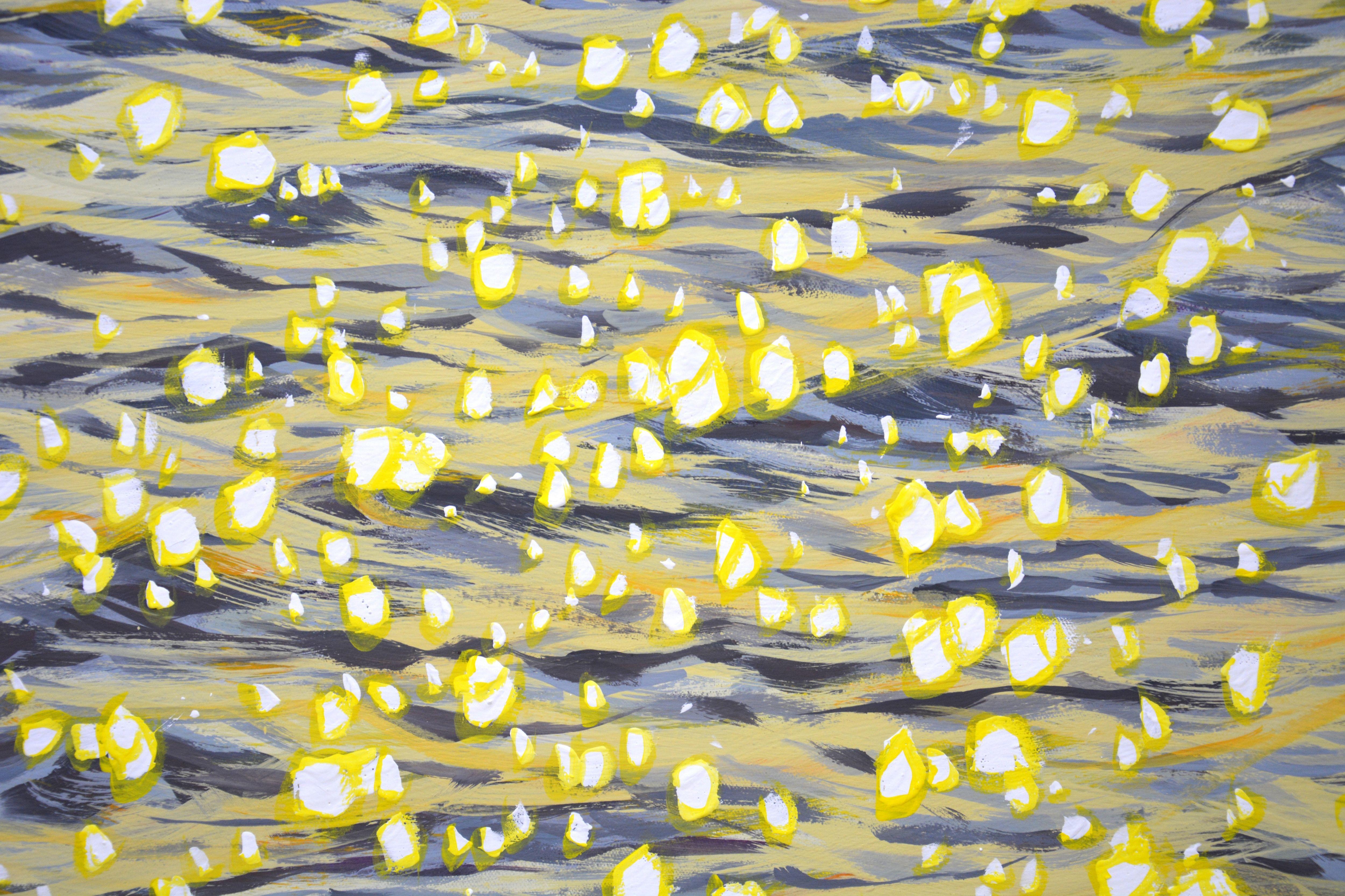 Glare on the water 9., Painting, Acrylic on Canvas For Sale 3