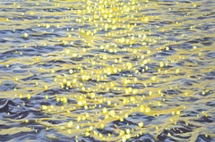 Glare on the water 9., Painting, Acrylic on Canvas