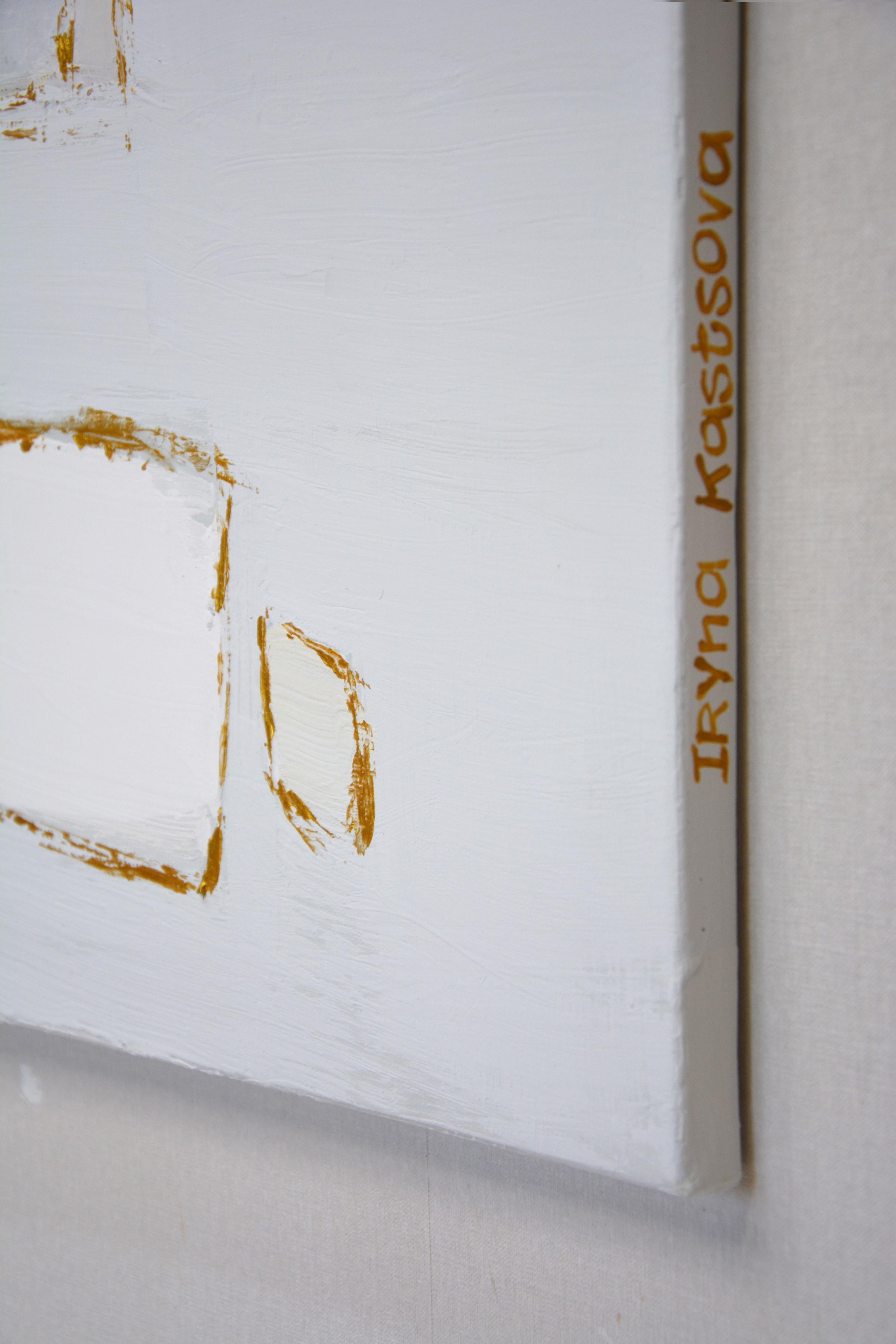 Gold. - Minimalist Painting by Iryna Kastsova