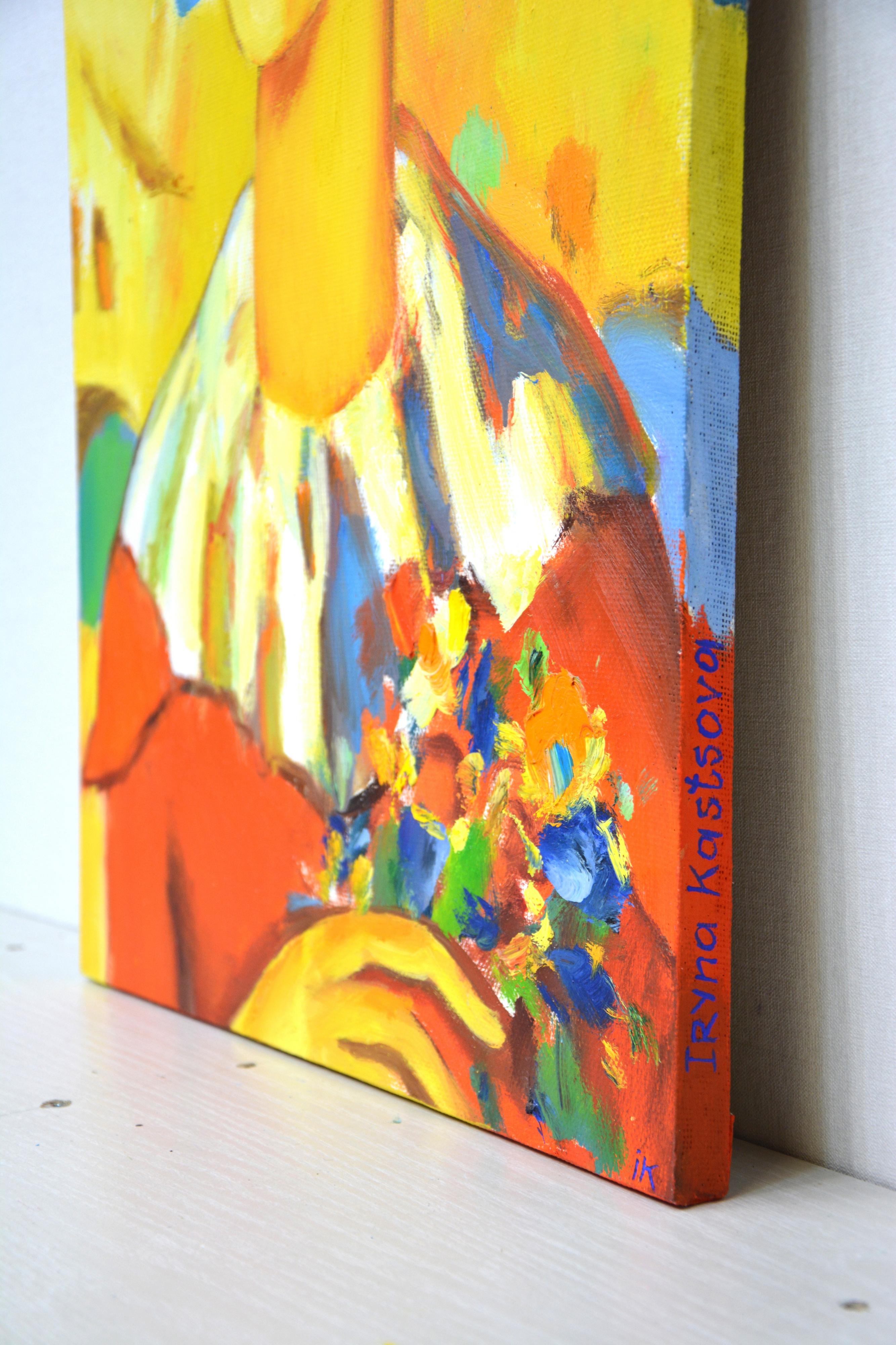 Harlekin (Zeitgenössisch), Painting, von Iryna Kastsova
