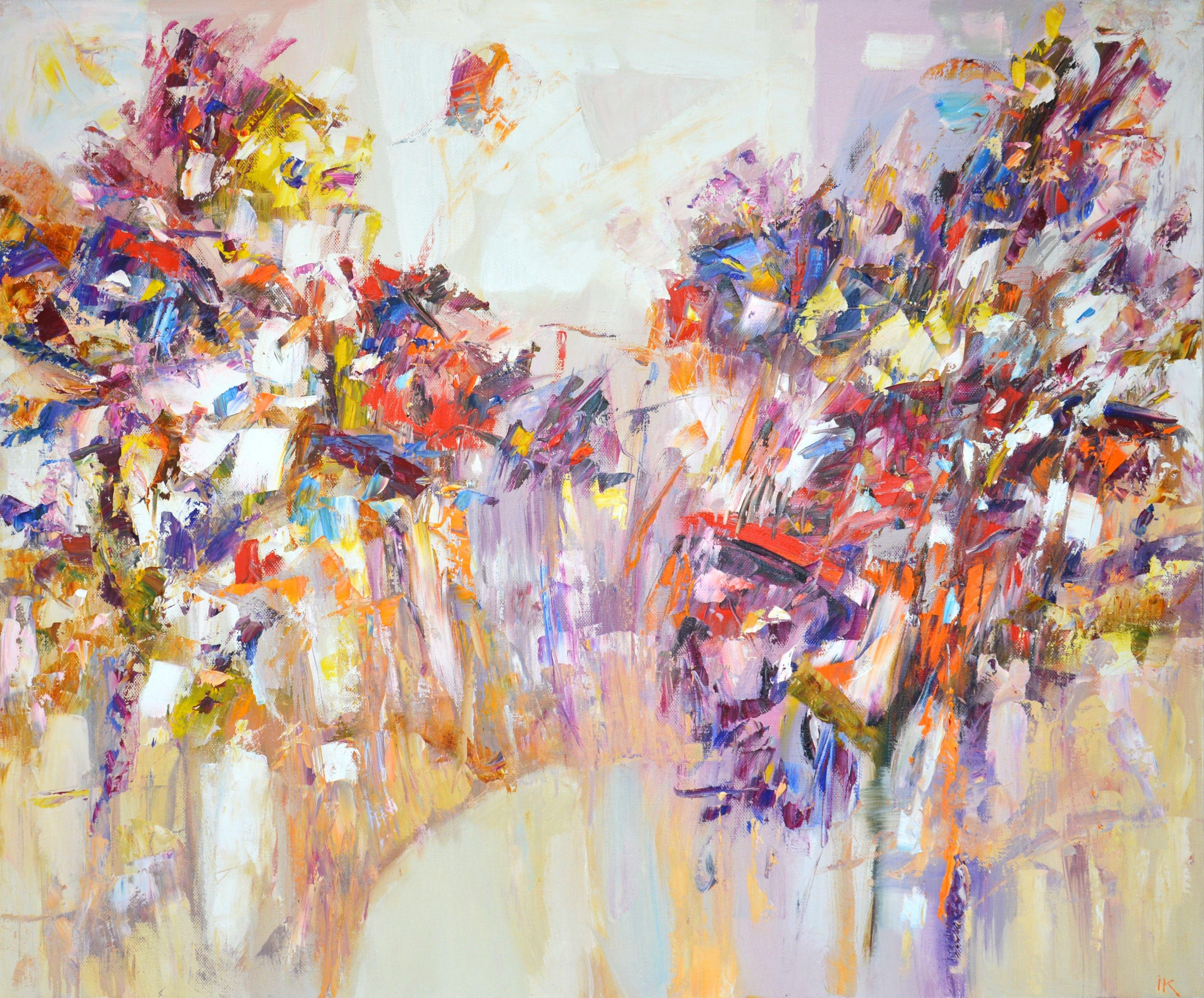 Iryna Kastsova Abstract Painting - Harmony, Painting, Oil on Canvas
