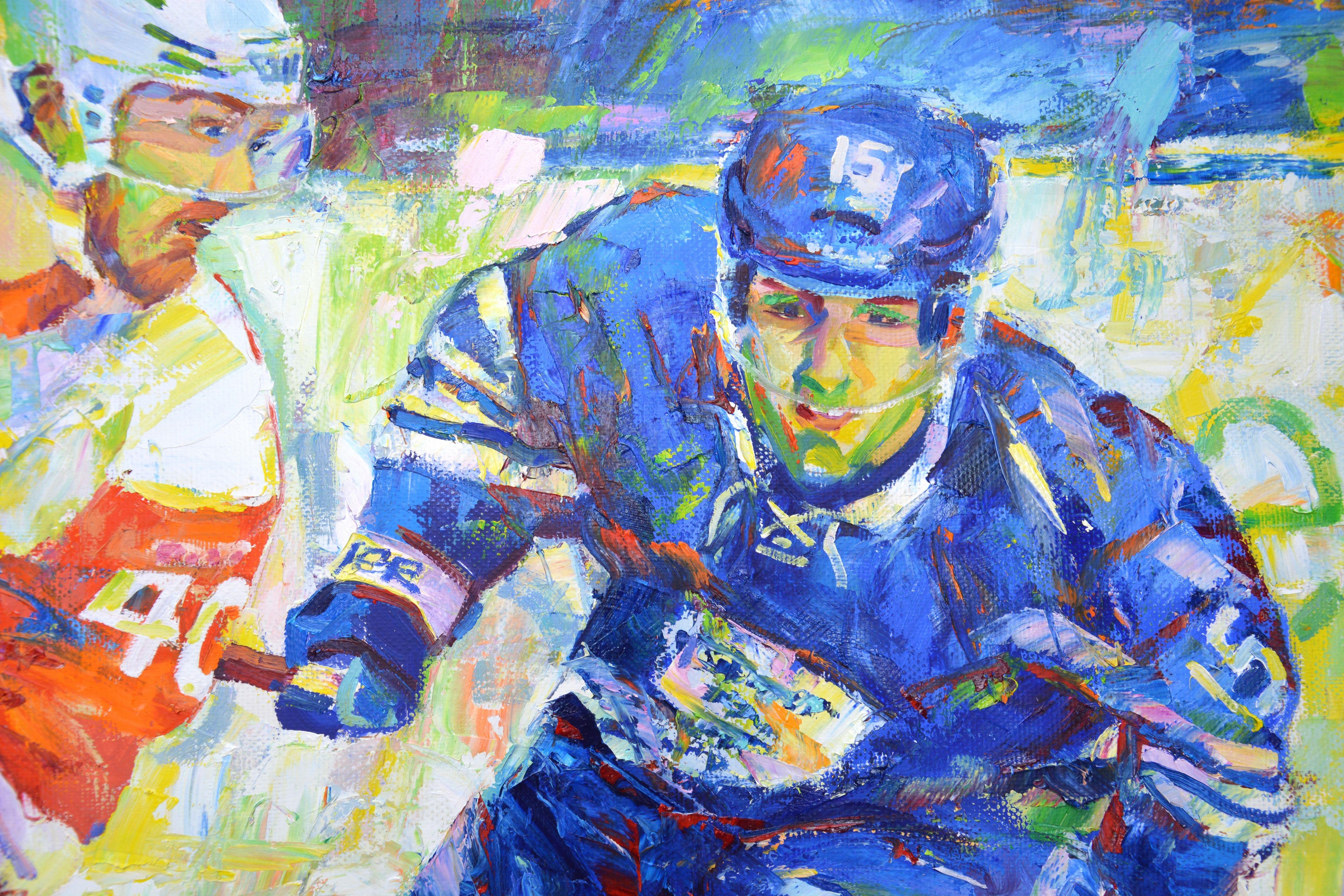 Hockey, Pintura, Óleo sobre lienzo en venta 1