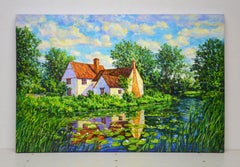 House by the water, Painting, Oil on Canvas