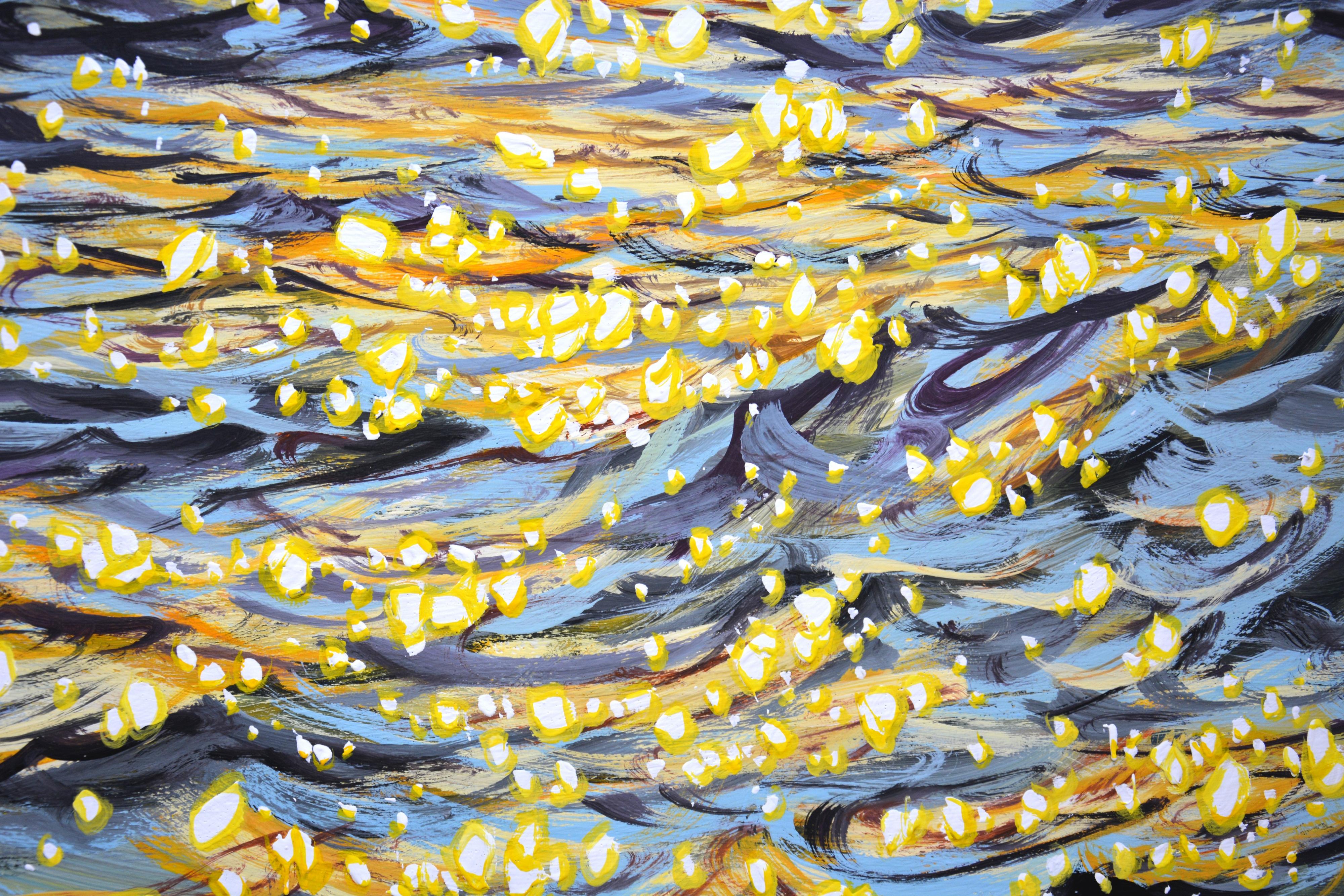 Inspiration durch Licht 6. Der tiefe, geheimnisvolle Ozean winkt, um seine Geheimnisse zu enthüllen. Das warme Wasser, die kleinen Wellen, die ruhige Aussicht, das Glitzern des Ozeans und das Glitzern der Sonne auf dem Wasser schaffen eine