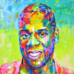 Jay-Z., Gemälde, Acryl auf Leinwand