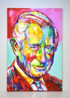 King Charles 3., Painting, Acrylic on Canvas