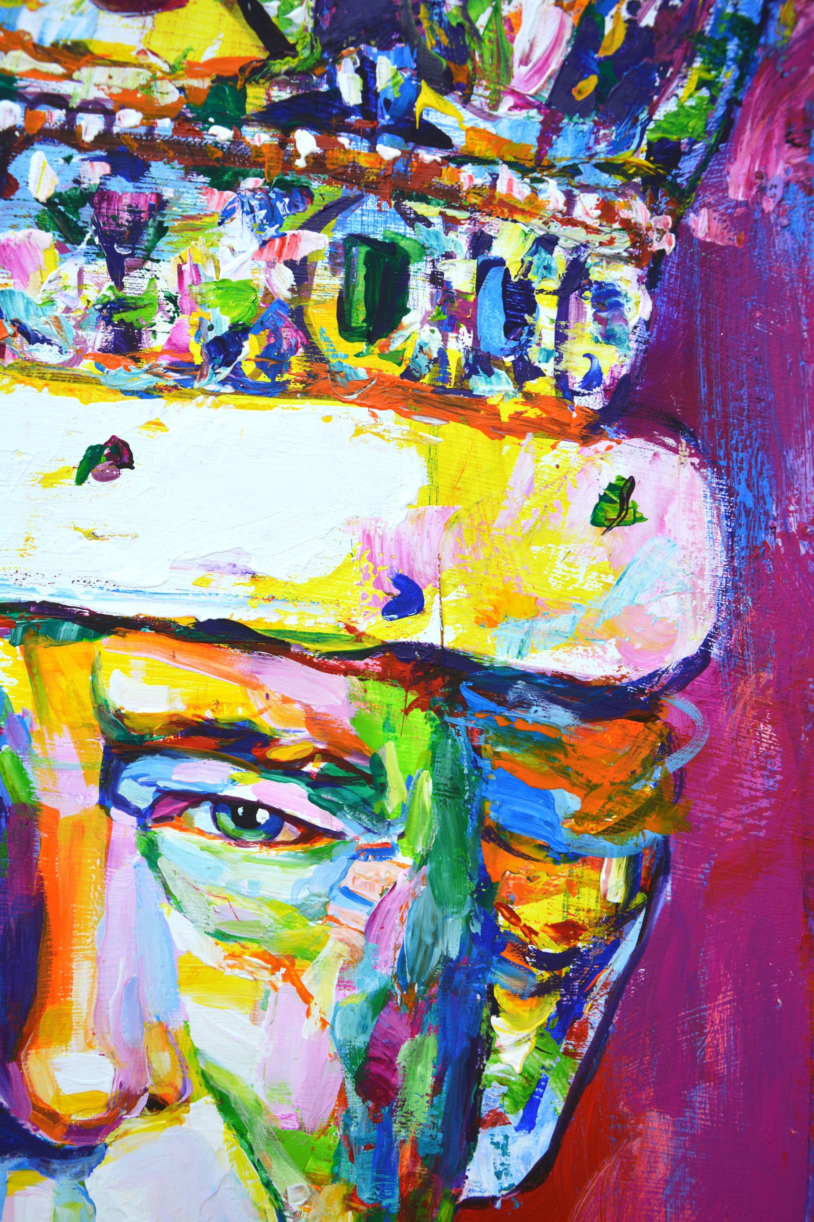 King Charles III, Painting, Acrylic on Canvas For Sale 1