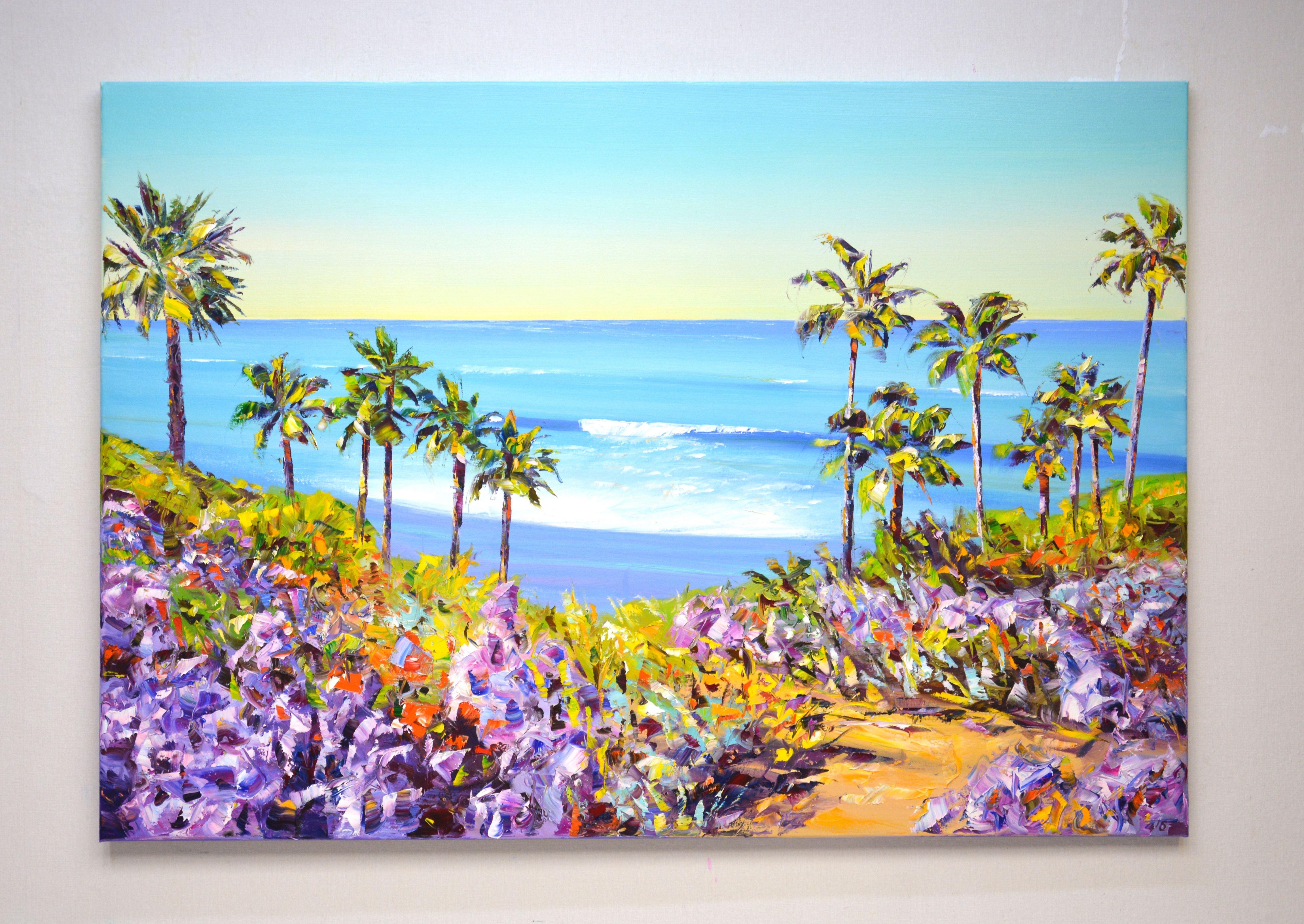 Laguna Beach. Californie 3, peinture, huile sur toile - Impressionnisme Painting par Iryna Kastsova
