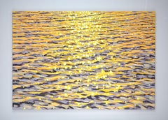 Light. Amber evening., Painting, Acrylic on Canvas