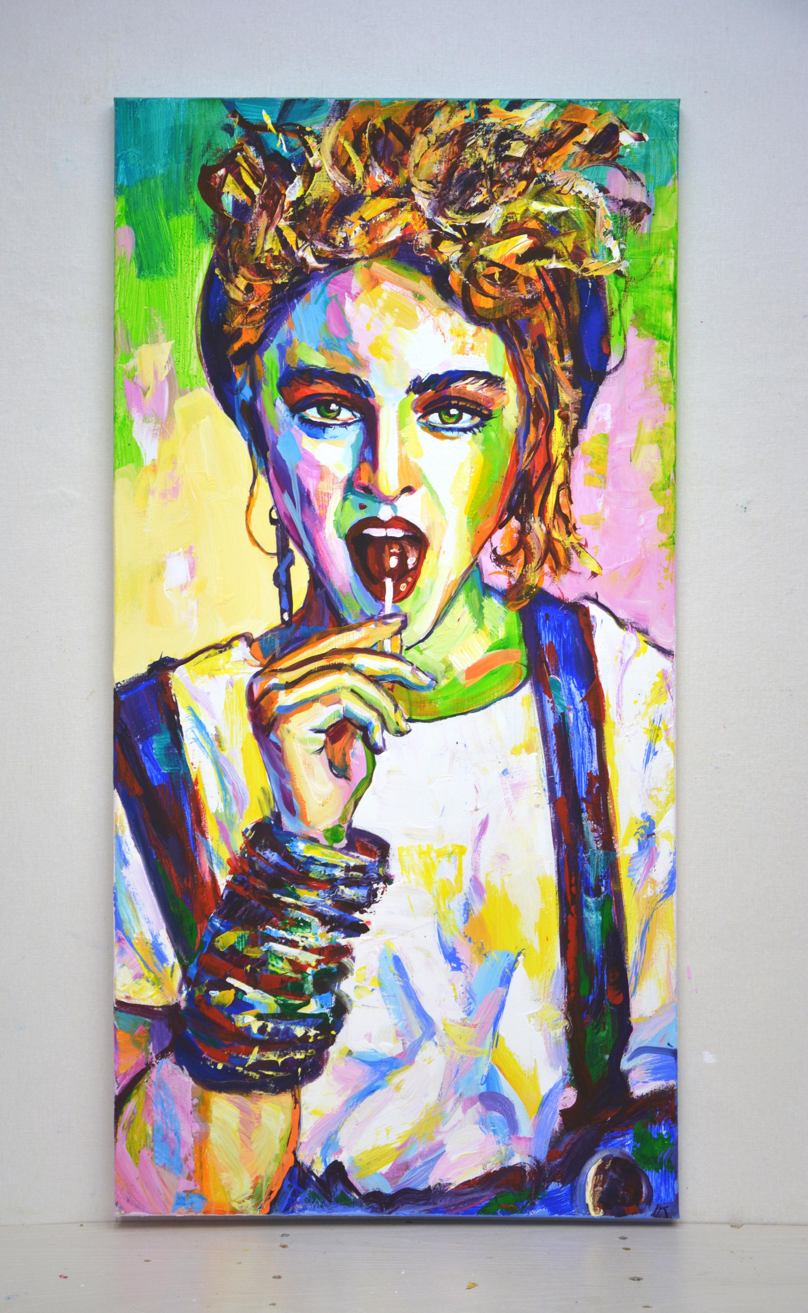 Madonna 2. - Painting by Iryna Kastsova