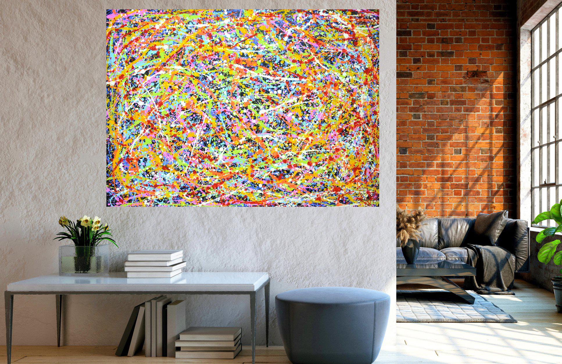 Magic 6 Contemporary Abstract Acrylic Painting For Sale 7