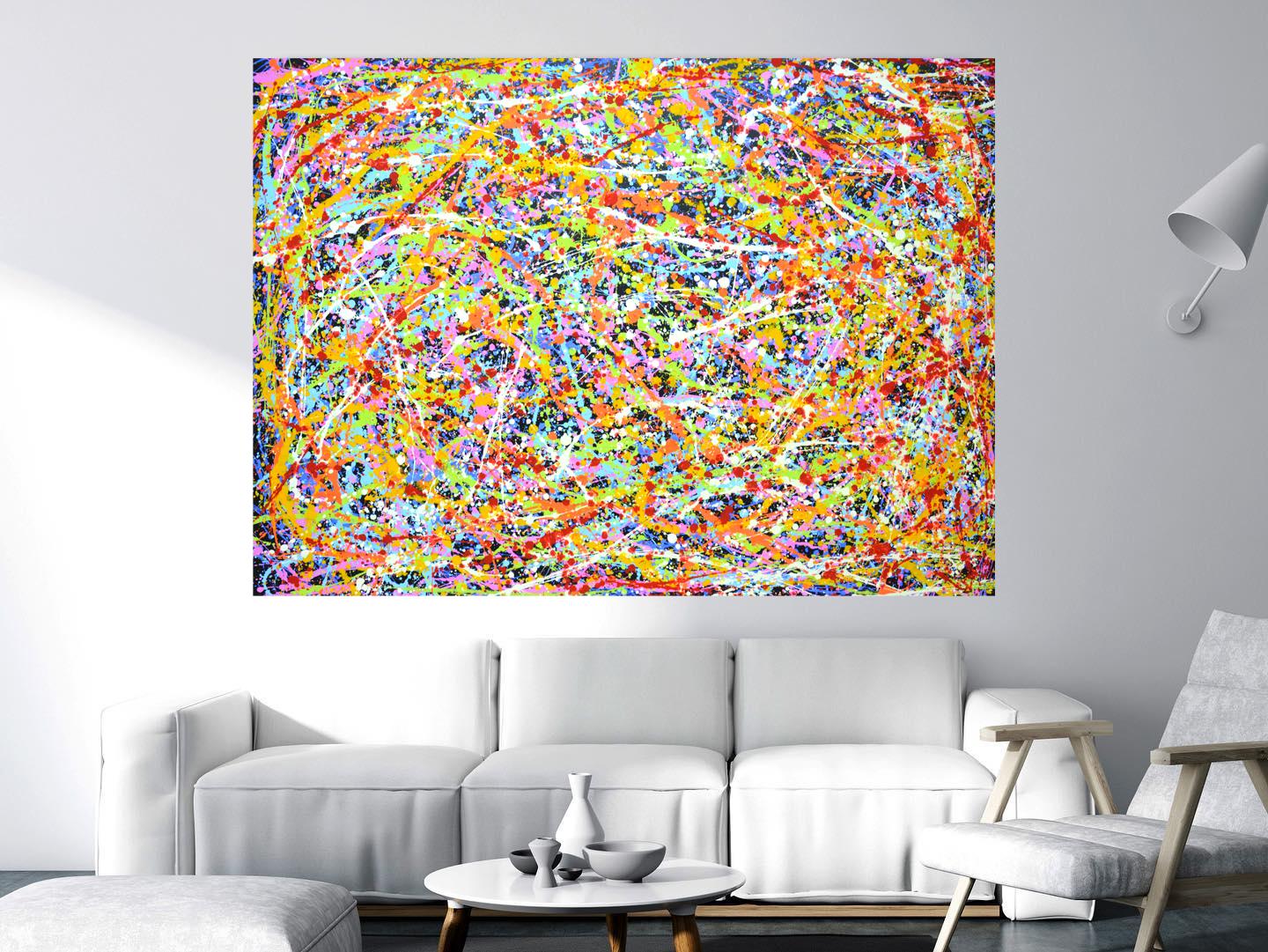 Magic 6 Contemporary Abstract Acrylic Painting For Sale 5