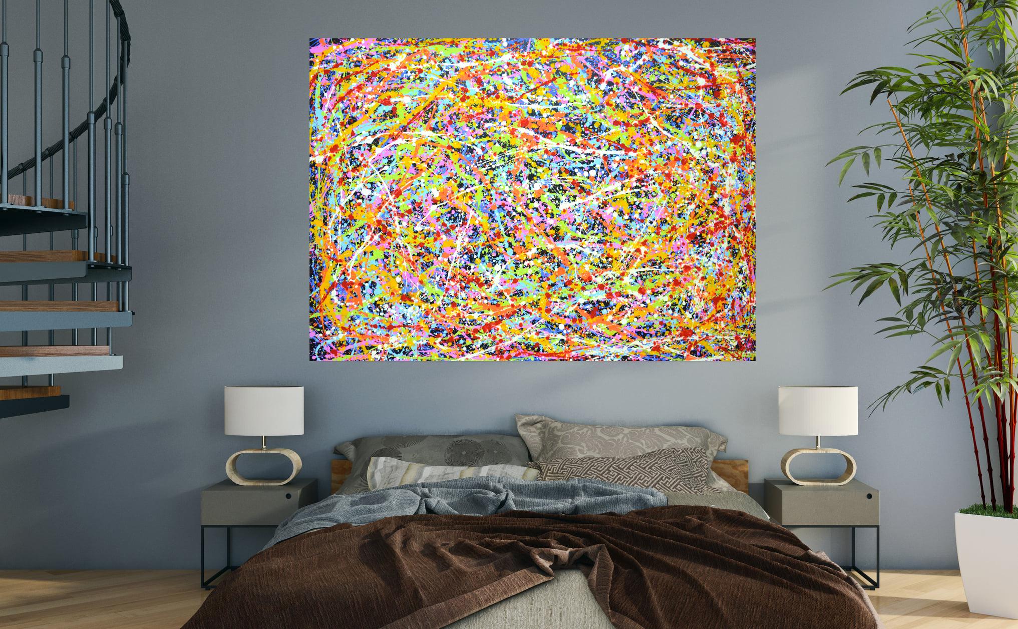 Magic 6 Contemporary Abstract Acrylic Painting For Sale 6
