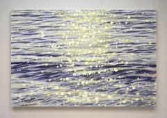Magic glare on the water., Painting, Acrylic on Canvas