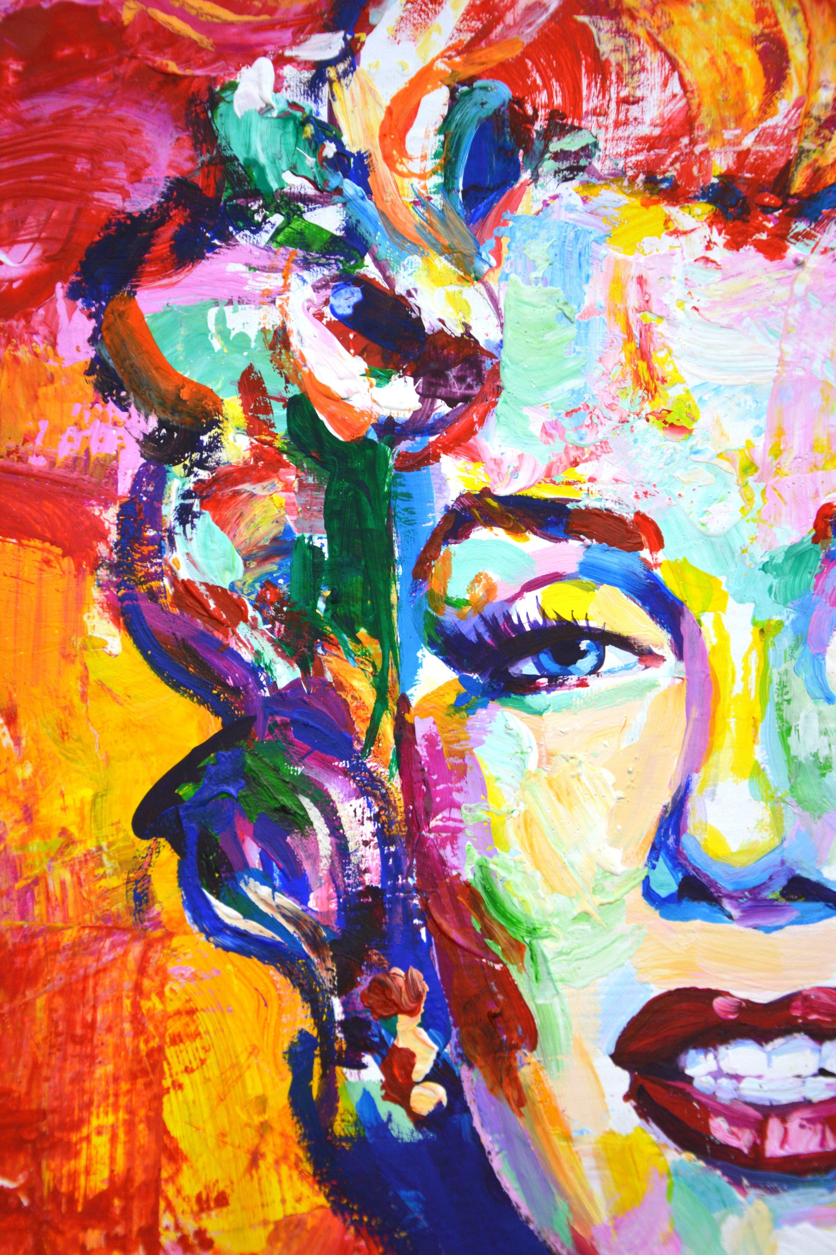 Marilyn Monroe 17, Painting, Acrylic on Canvas For Sale 1
