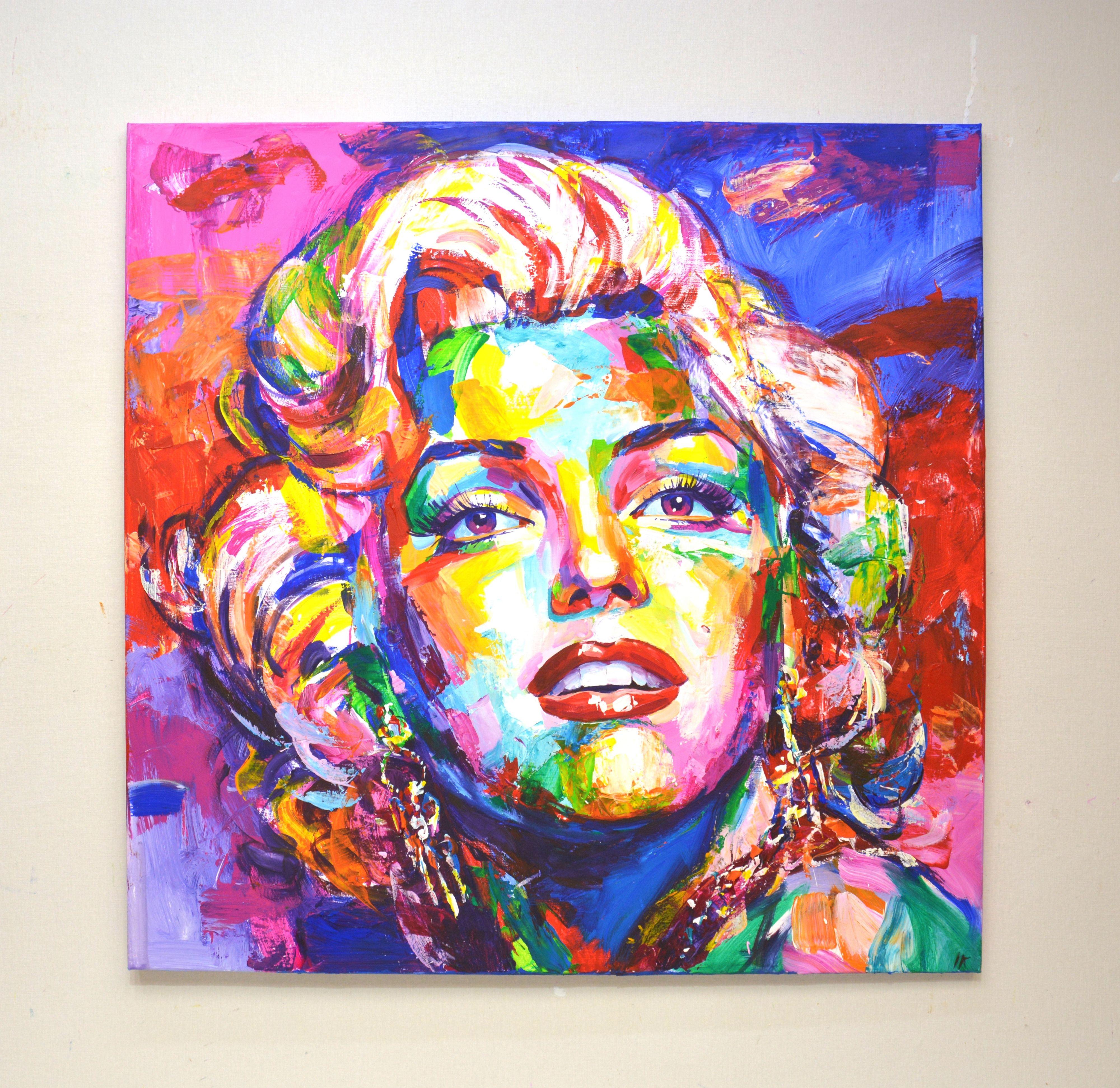 Marilyn Monroe 19, Painting, Acrylic on Canvas For Sale 1
