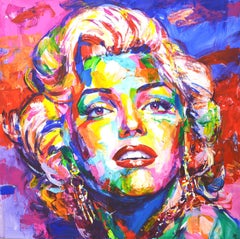 Marilyn Monroe 19, Peinture, Acrylique sur Toile