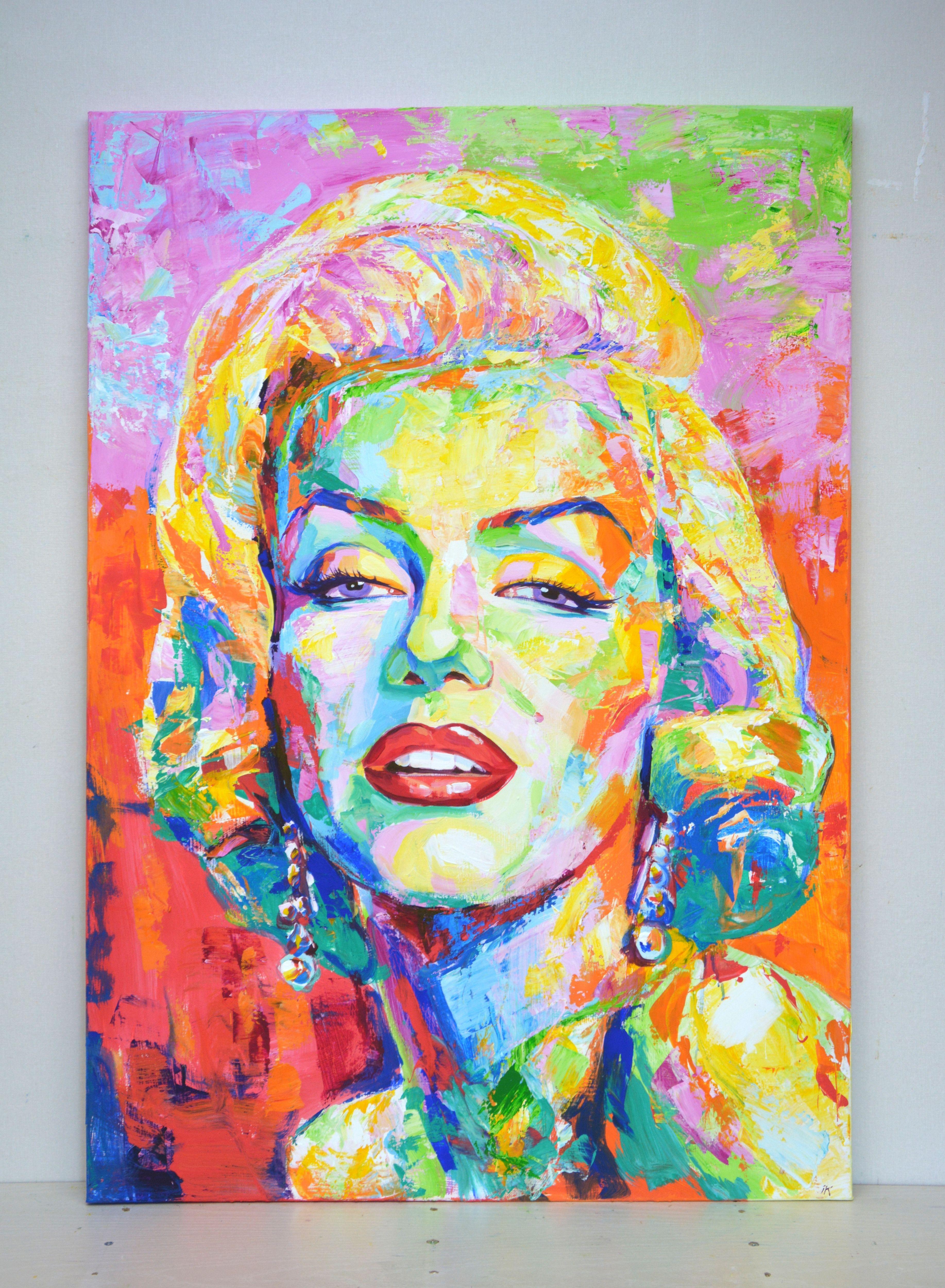 Marilyn Monroe 2., Painting, Acrylic on Canvas For Sale 1